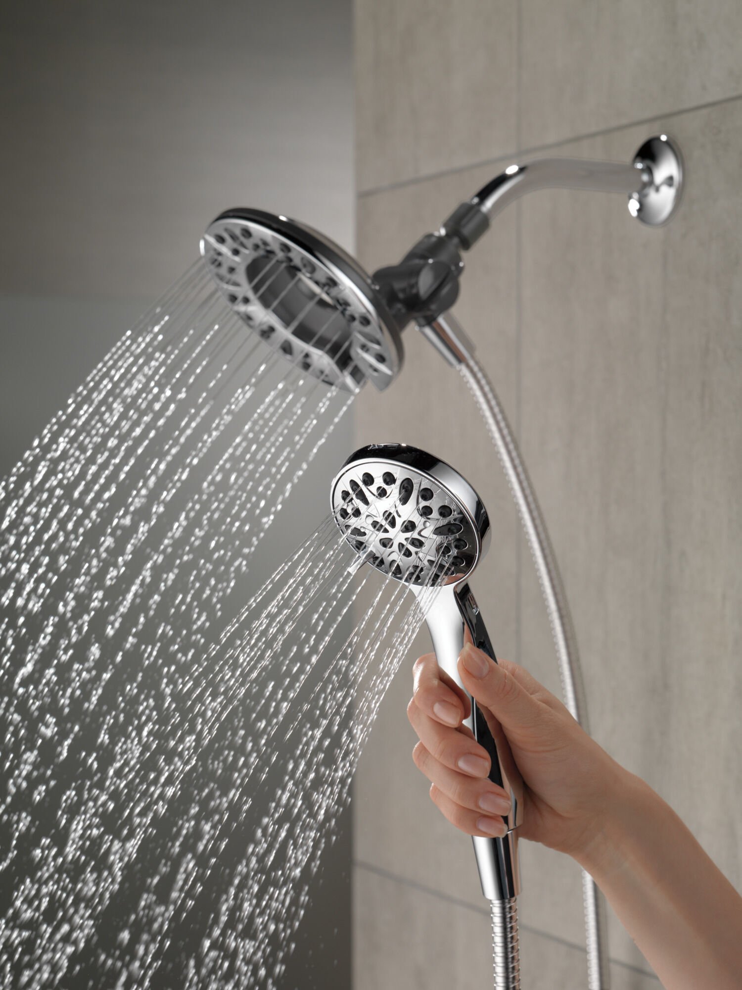 In2ition® 4-Setting Two-in-One Shower (Recertified) in Chrome
