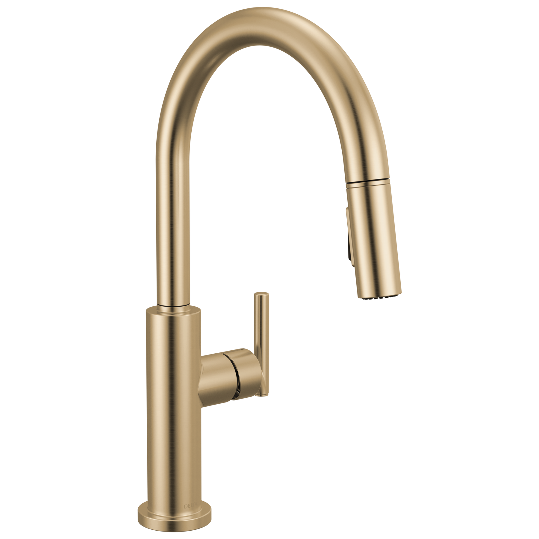 Single Handle Pull-Down Kitchen Faucet in Champagne Bronze 19731LF-CZ ...