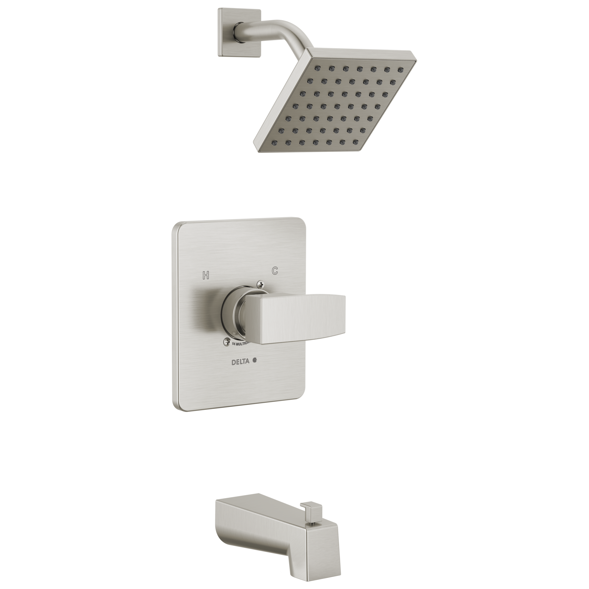 Delta Faucet ModernE Monitor 14 Series Tub & Shower Trim - Stainless