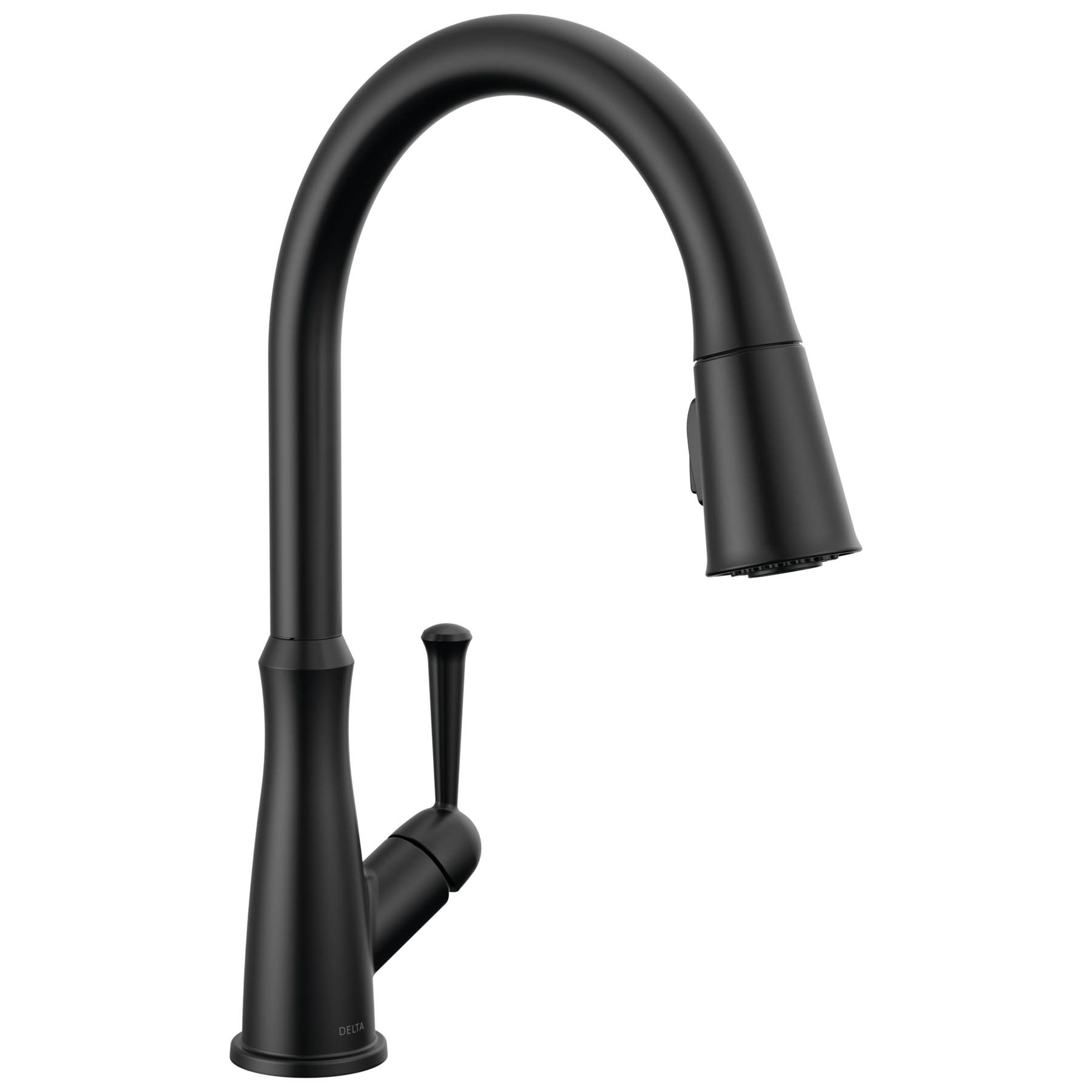 Single Handle Pull-Down Kitchen Faucet in Matte Black 9110-BL-DST ...
