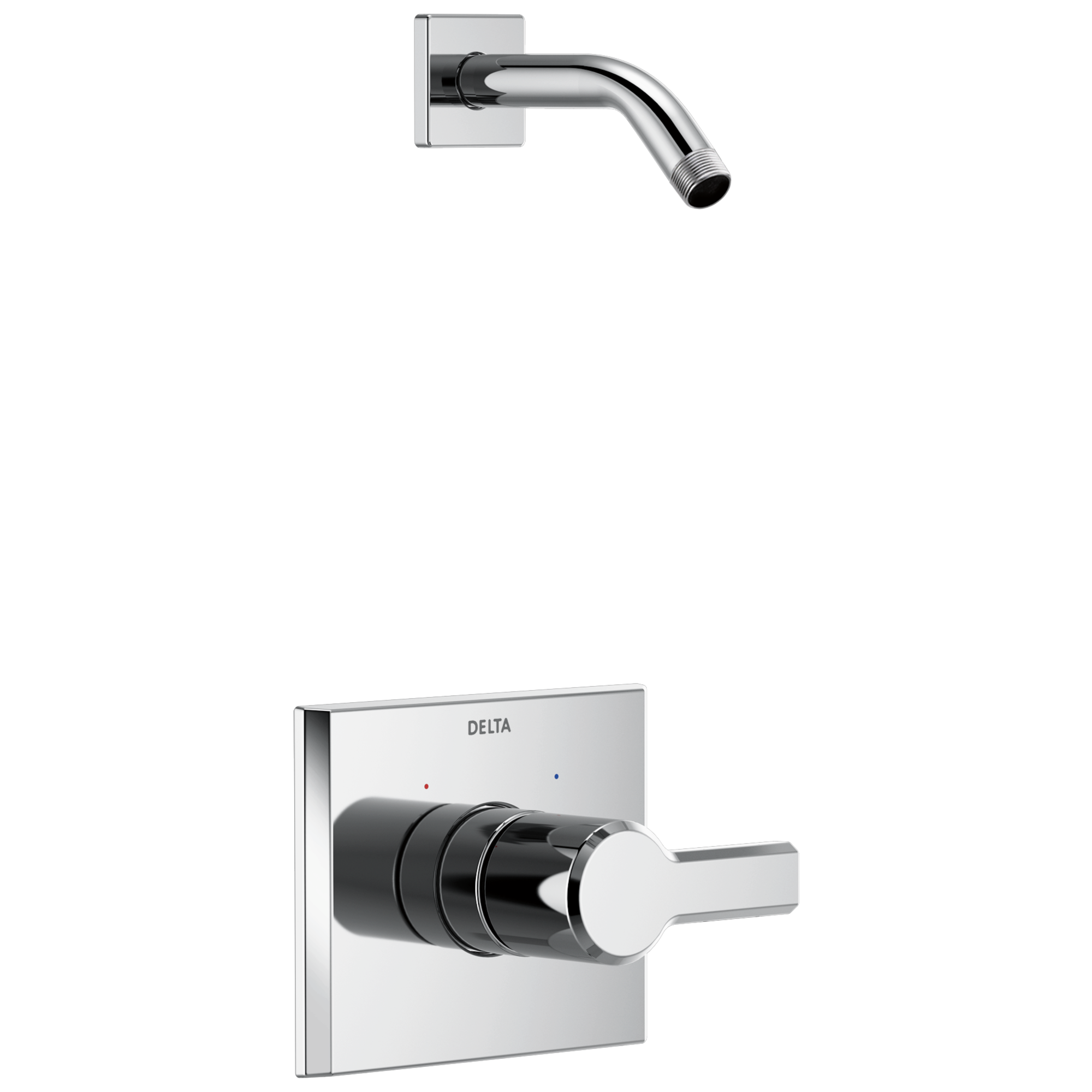 Delta Faucet Pivotale Monitor 14 Series Shower Trim - Less Head - Lumicoat - Chrome