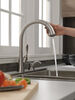 Single Handle Pull-Down Kitchen Faucet with Soap Dispenser