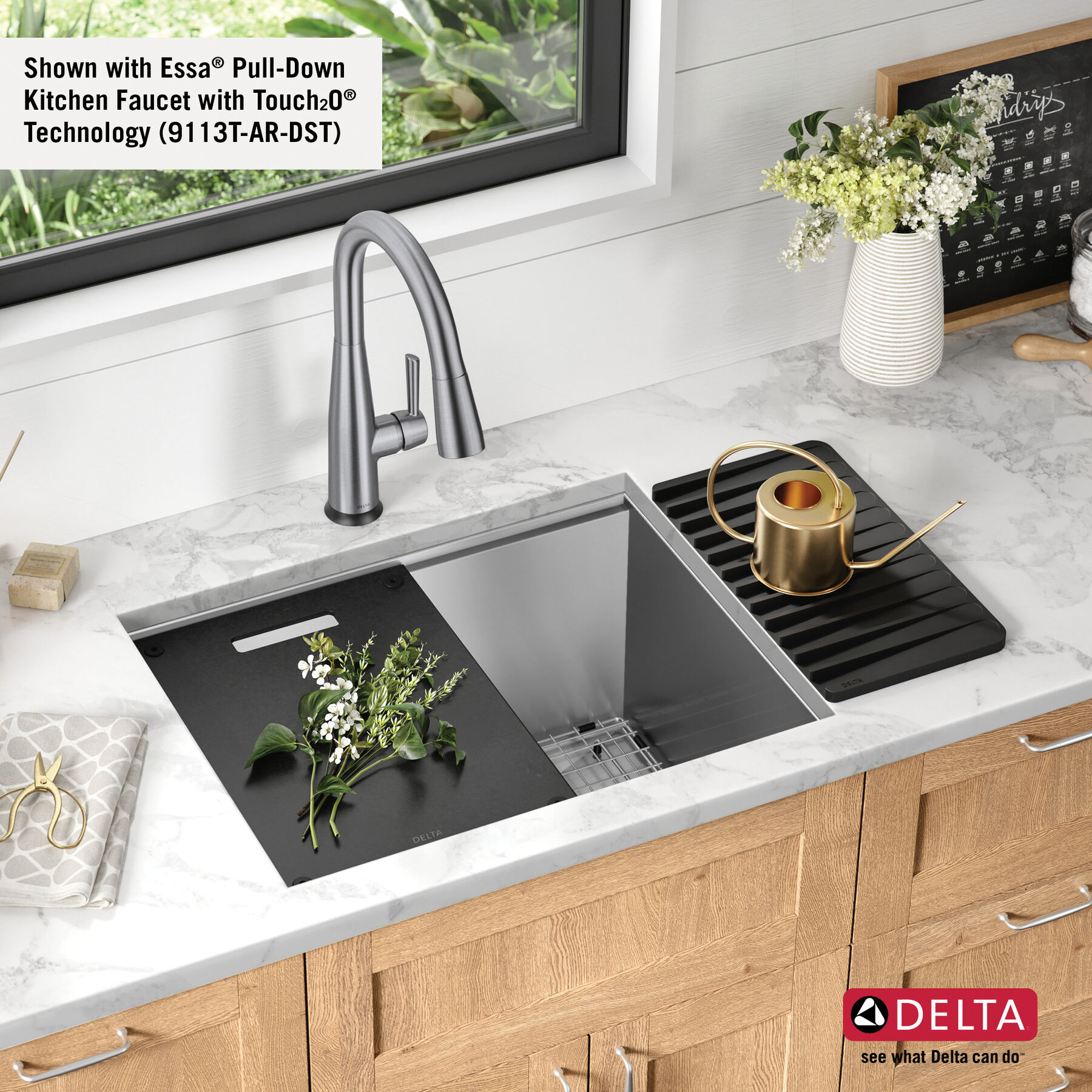 30” Workstation Kitchen Sink Undermount Stainless Steel Single Bowl with  WorkFlow™ Ledge and Accessories in Stainless Steel 95B932-30S-SS