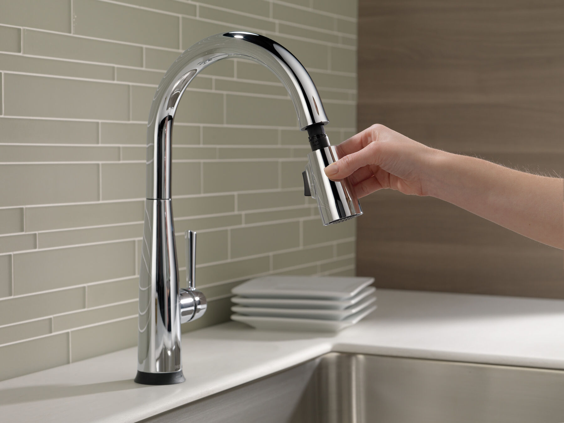 VoiceIQ® Single Handle Pull-Down Faucet with Touch<sub>2</sub>O® Technology, image 8