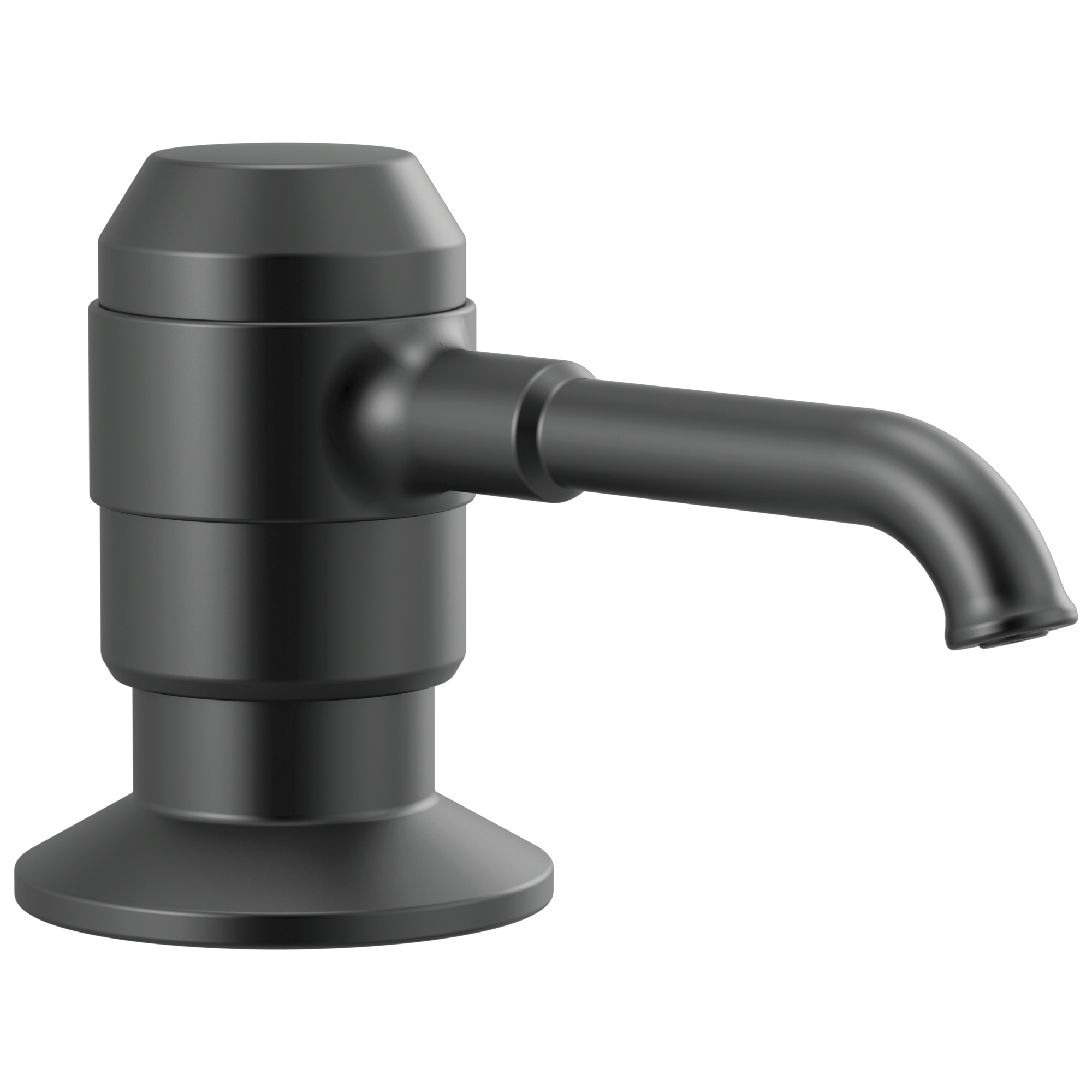 BroderickE Soap/Lotion Dispenser w/Bottle - Matte Black