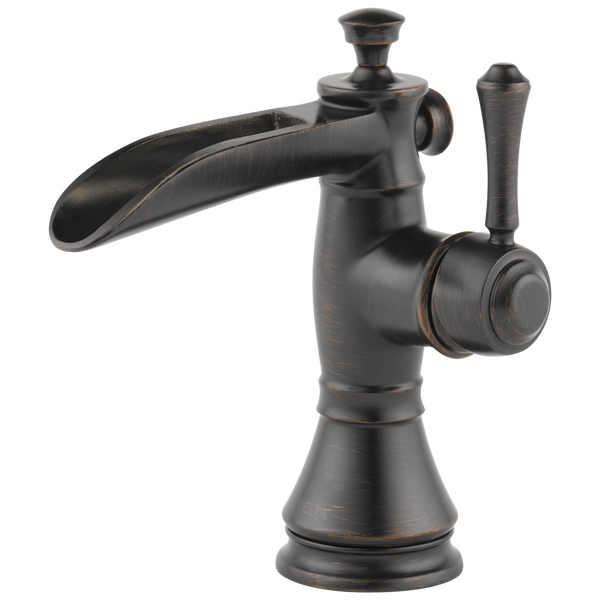 Single Handle Channel Bathroom Faucet in Venetian Bronze 598LF-RBMPU Delta  Faucet