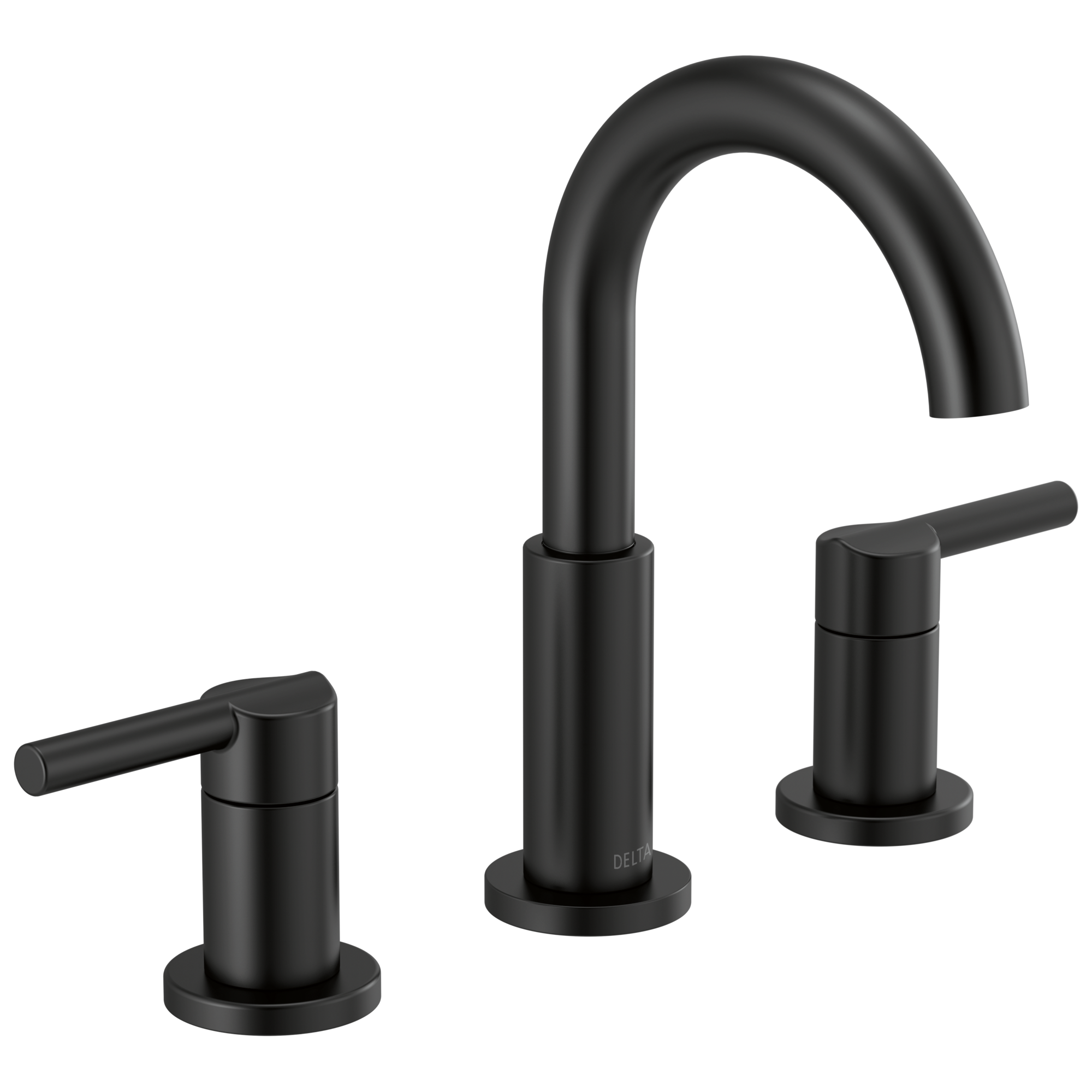 Delta Faucet NicoliE Two Handle Widespread Bathroom Faucet - Matte Black