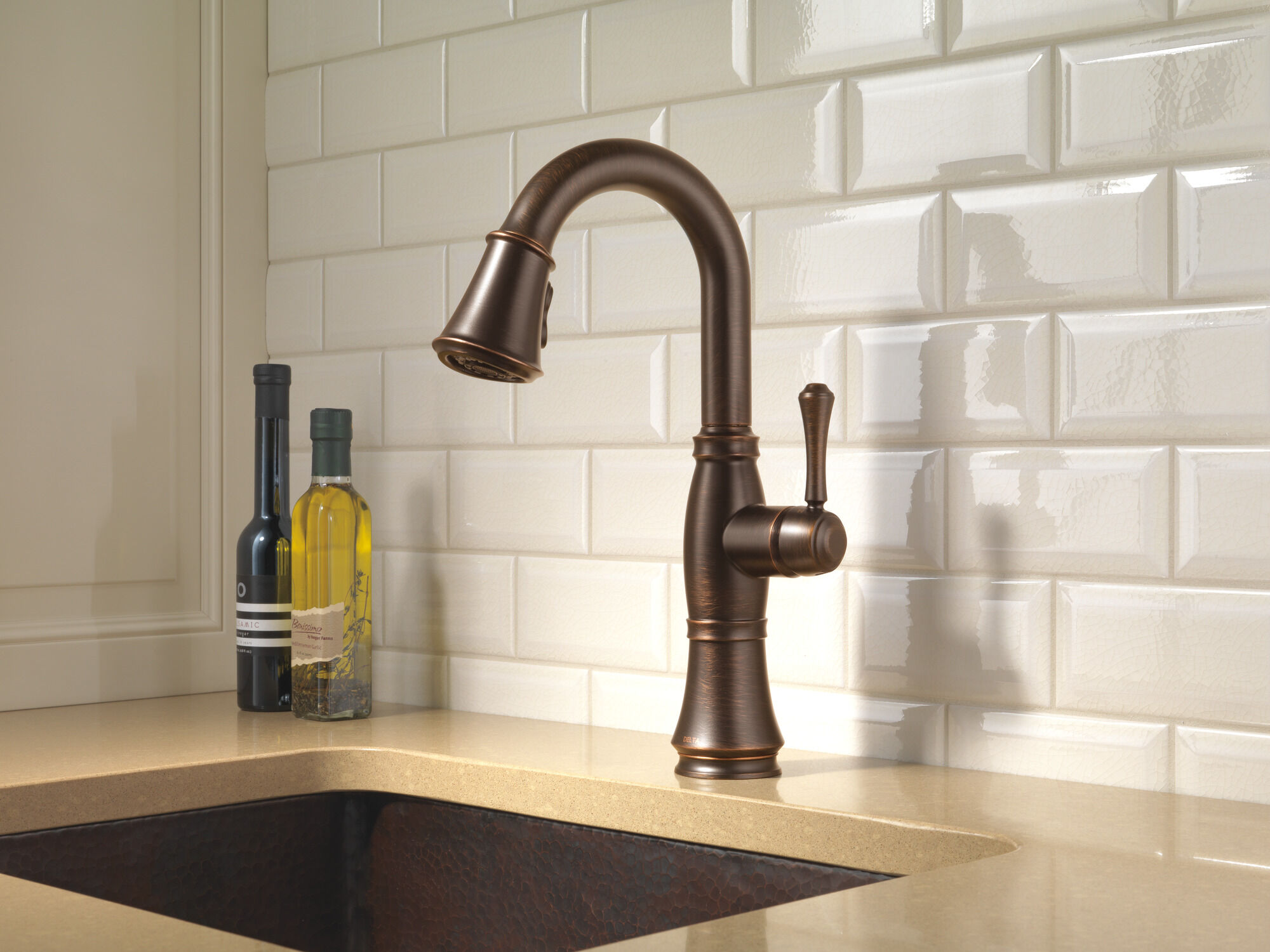 Single Handle Pull-Down Bar / Prep Faucet in Venetian Bronze 9997