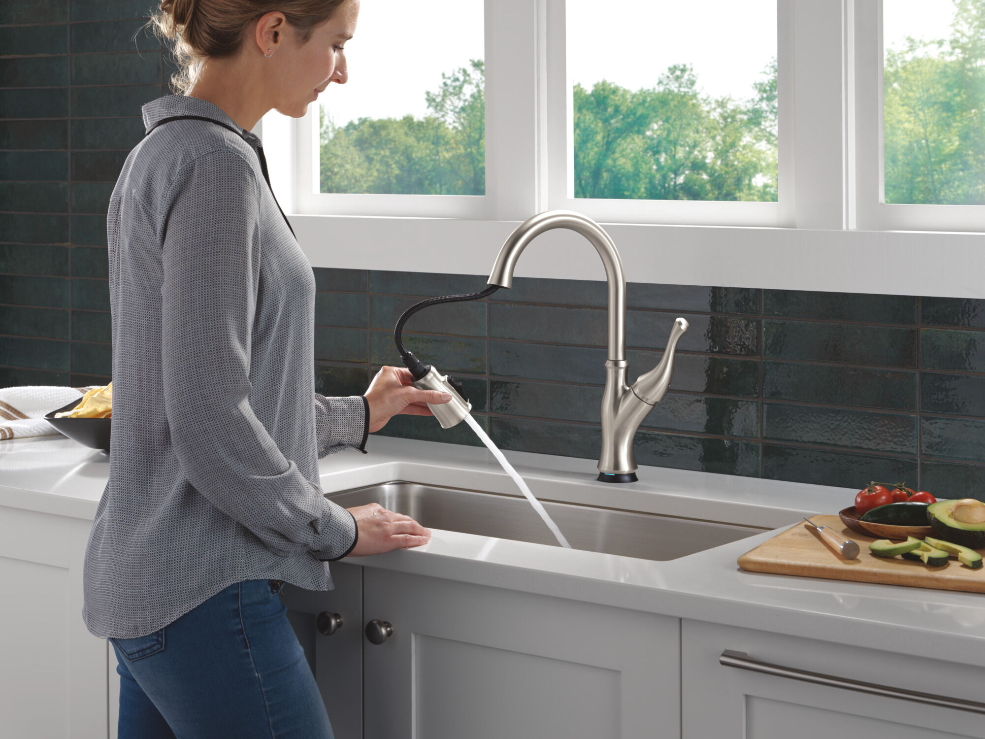 Touch2O® Technology Kitchen Faucet with Touchless Technology in