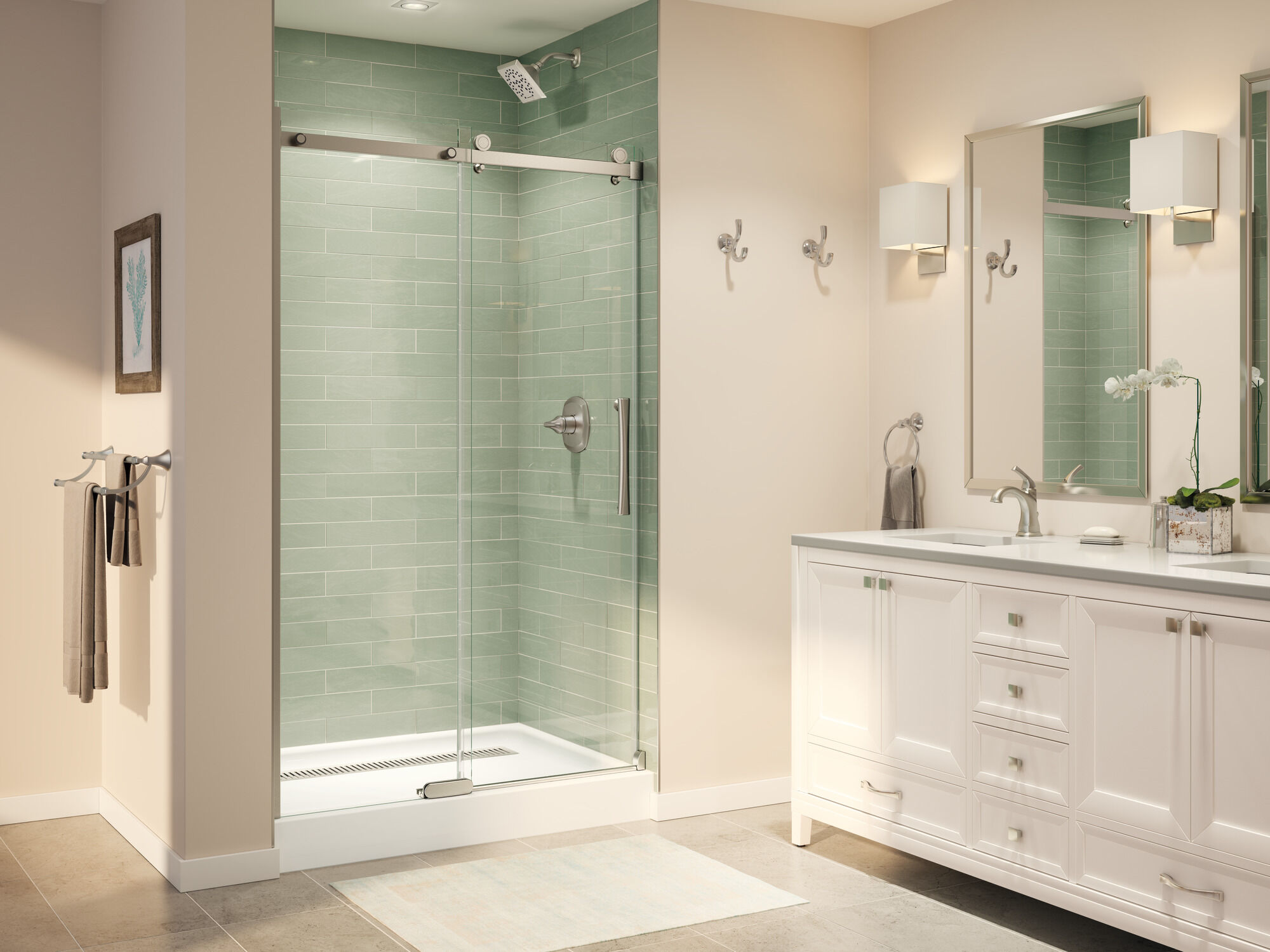 Monitor(R) 14 Series Tub and Shower in Spotshield Brushed Nickel