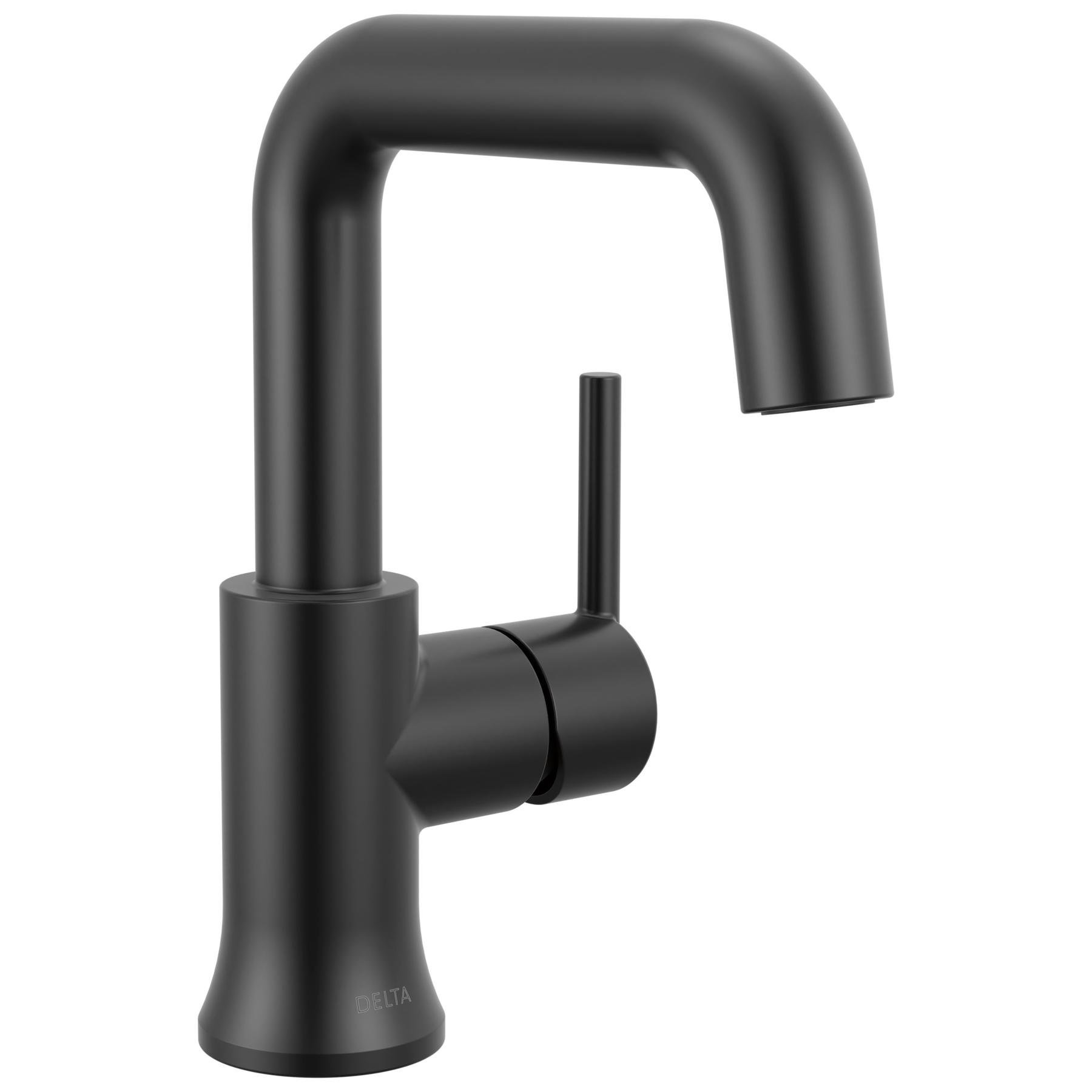 Single Handle Bathroom Faucet in Matte Black 554HAR-BL-DST | Delta