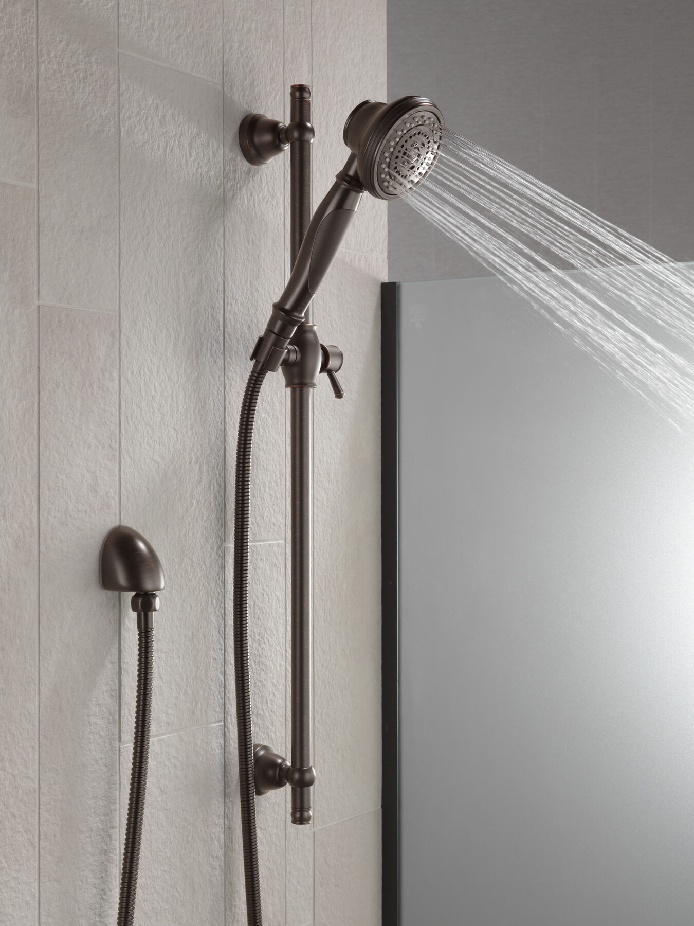 Premium 3Setting Slide Bar Hand Shower in Bronze 57021RB