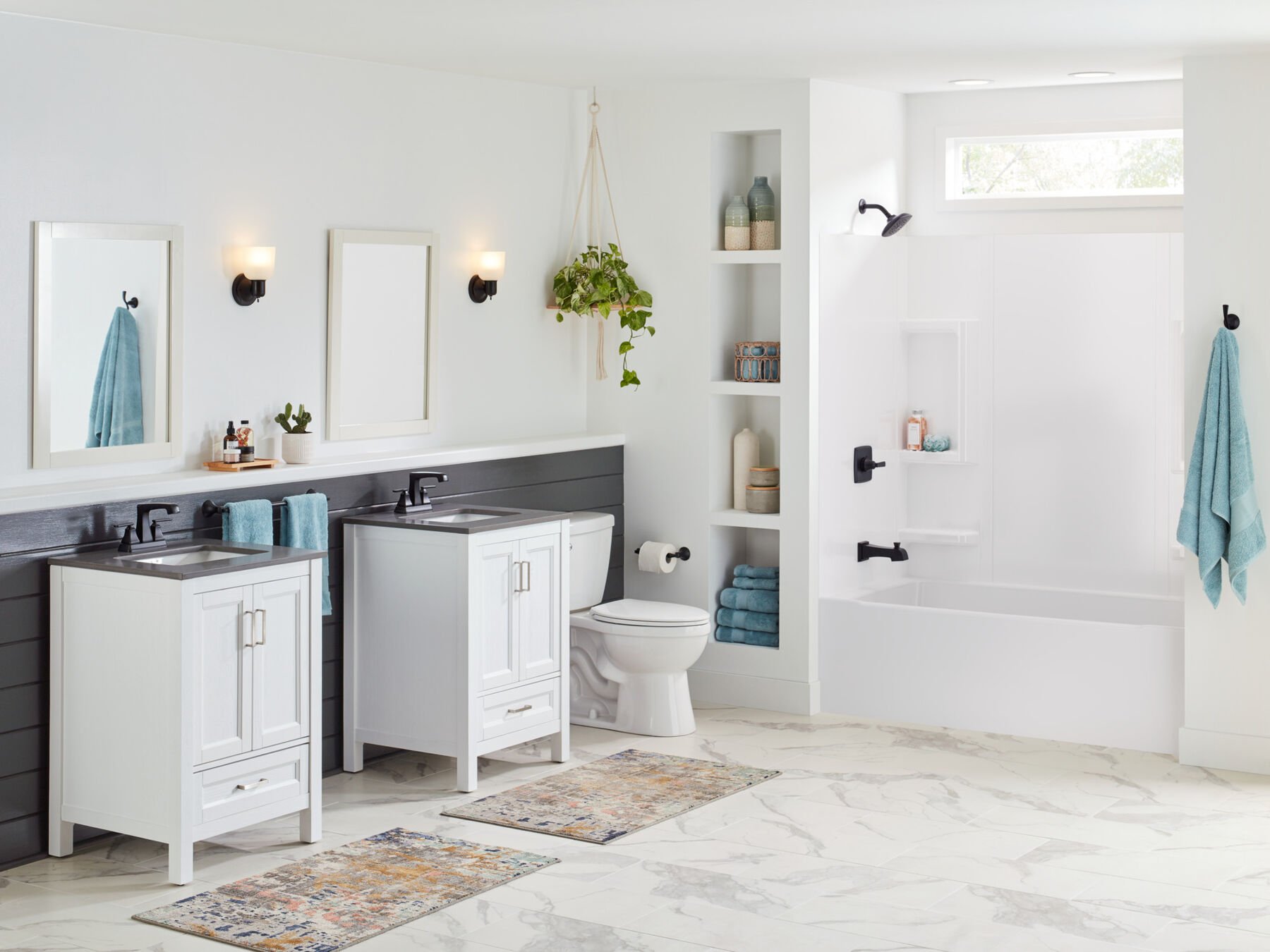 Two Handle Centerset Lavatory Faucet - Metal Pop-Up