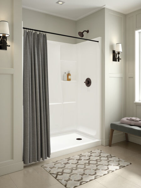 60 X 32 Shower Wall Set In High Gloss, Shower Surround Kit With Base