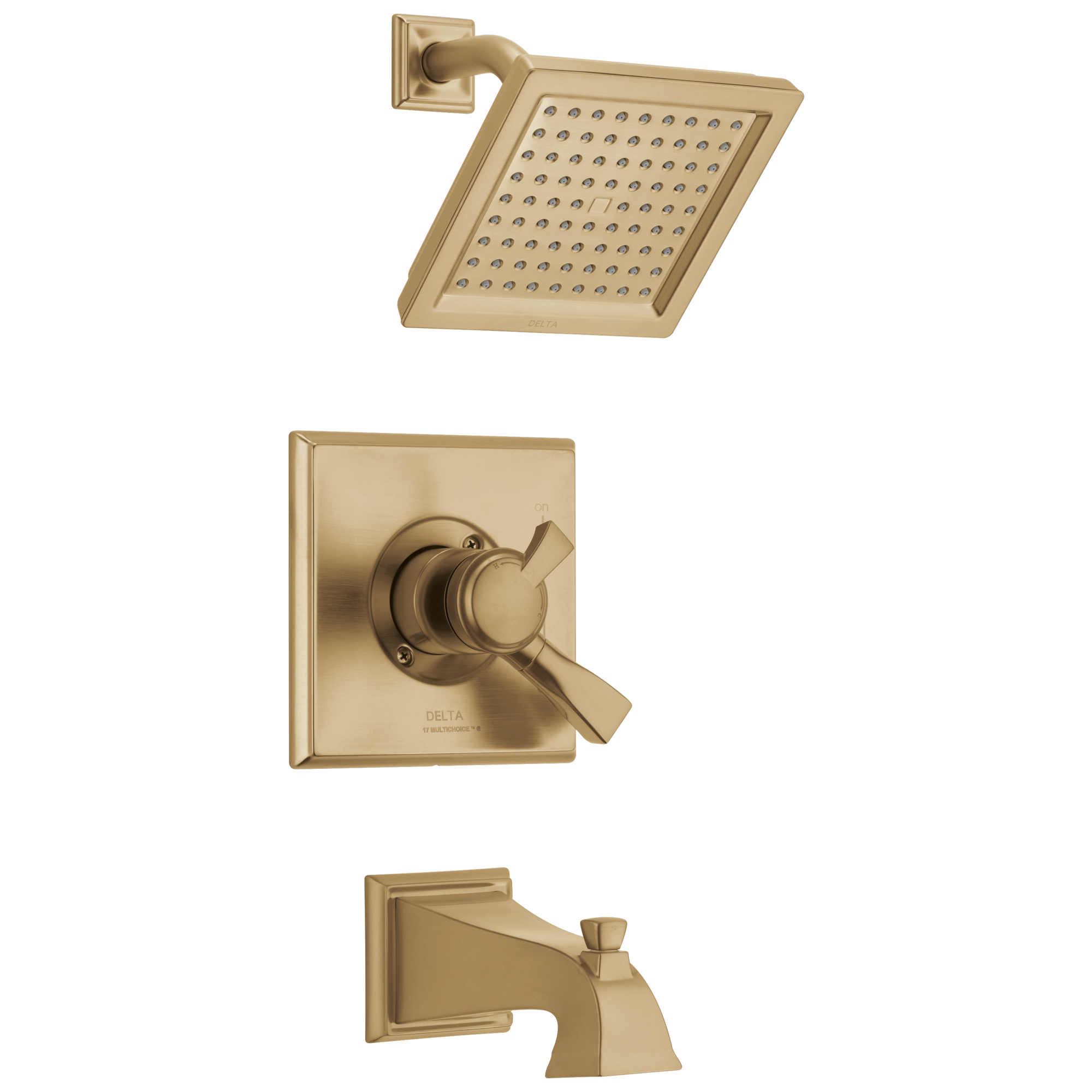 Delta Faucet DrydenE Monitor 17 Series Tub & Shower Trim - Champagne Bronze