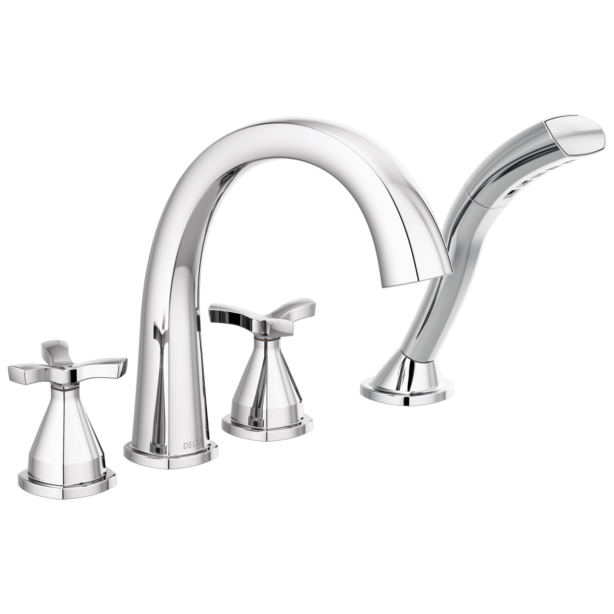 Delta Faucet Stryke Roman Tub Trim With Hand Shower - Lumicoat - Chrome