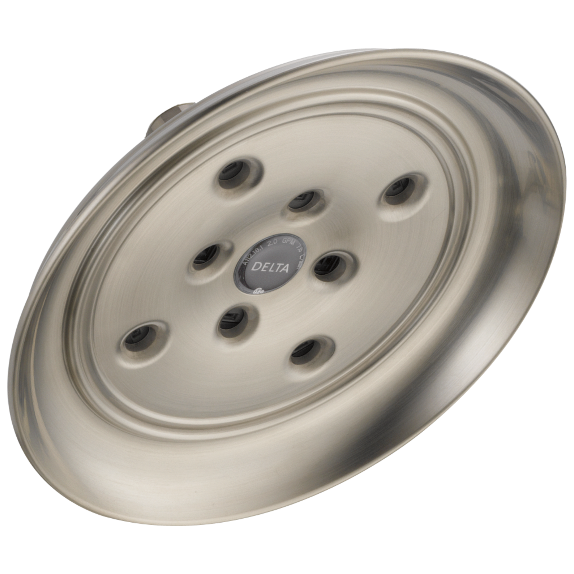 Delta Faucet Universal Showering Components H2OKineticSingle-Setting Raincan Shower Head - Stainless