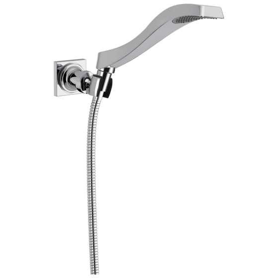 Premium Single-Setting Adjustable Wall Mount Hand Shower in Chrome ...