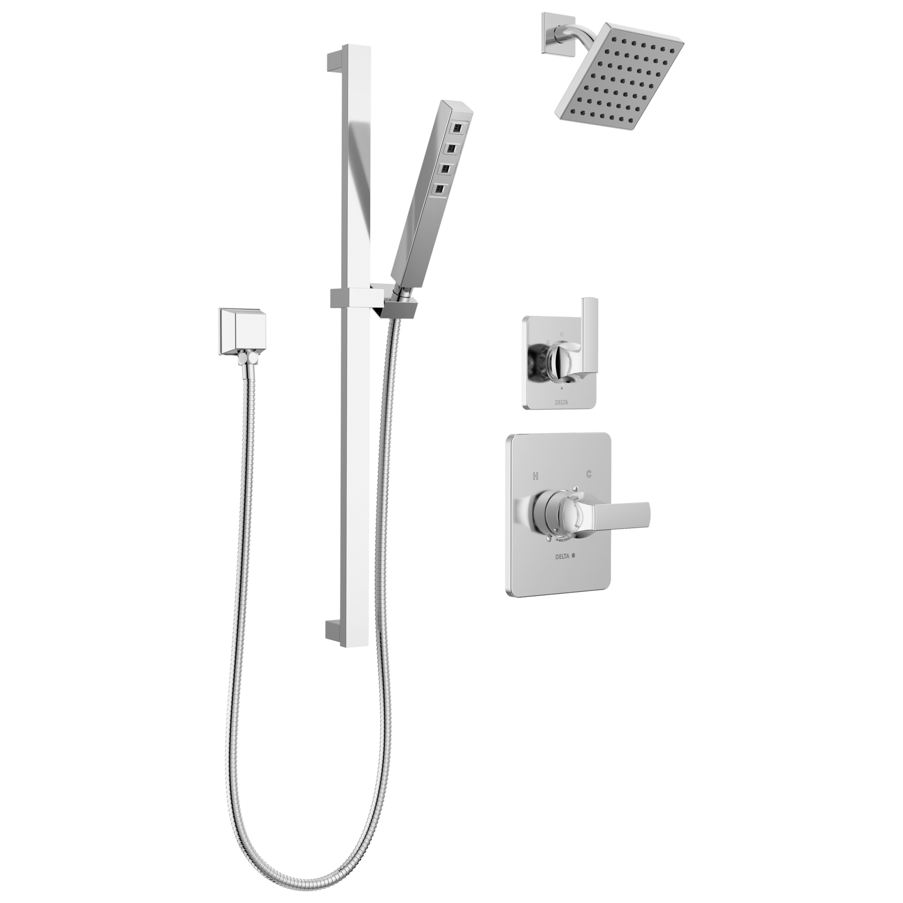 3-Setting Custom Shower Bundle - 14 Series in Chrome FVS6-VL2102