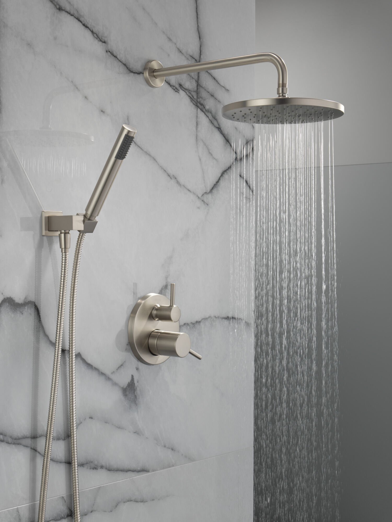 Monitor® 14 Series Shower with Raincan & Hand Shower in Spotshield