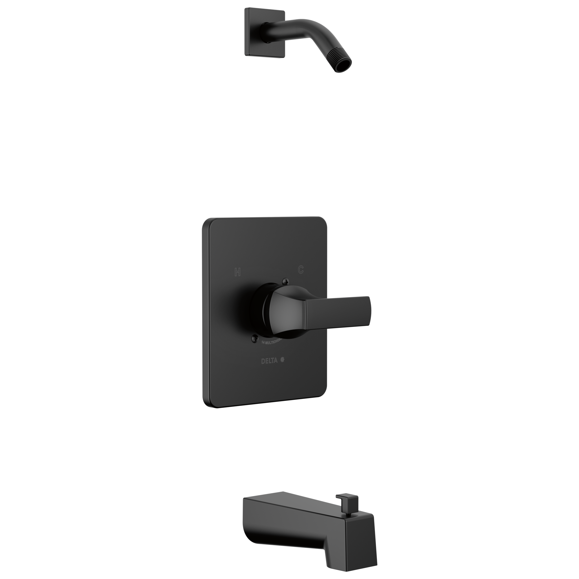 Delta Faucet VelumE Monitor 14 Series Tub & Shower - Less Head - Matte Black
