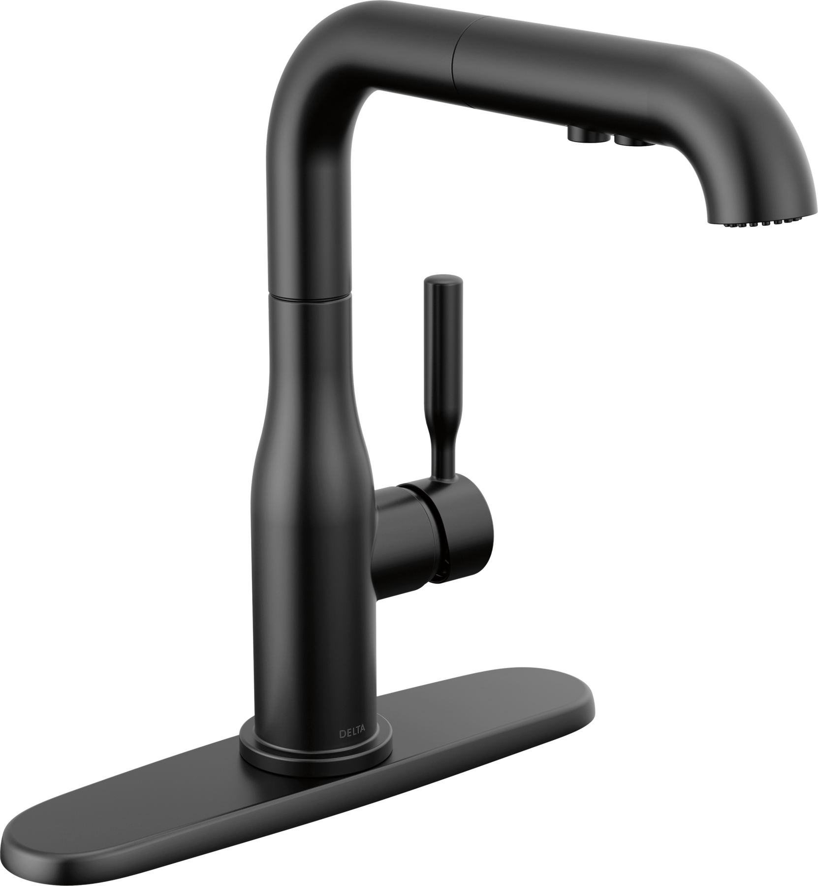 Single Handle Pull-Out Kitchen Faucet in Matte Black 16943-BL-DST