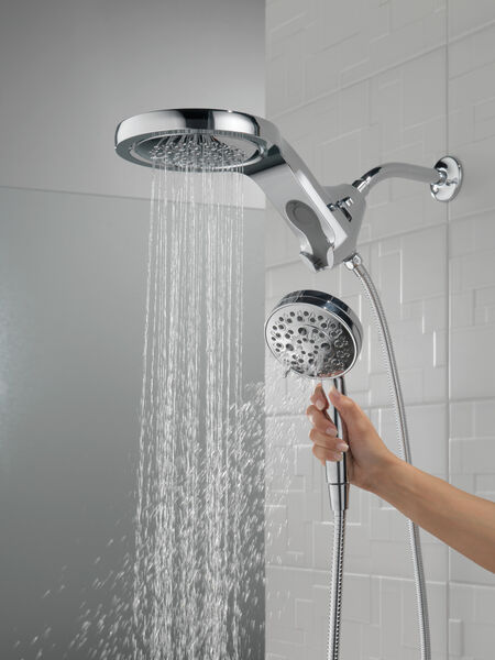 HydroRain® H<sub>2</sub>Okinetic® 5-Setting Two-in-One Shower Head, image 10