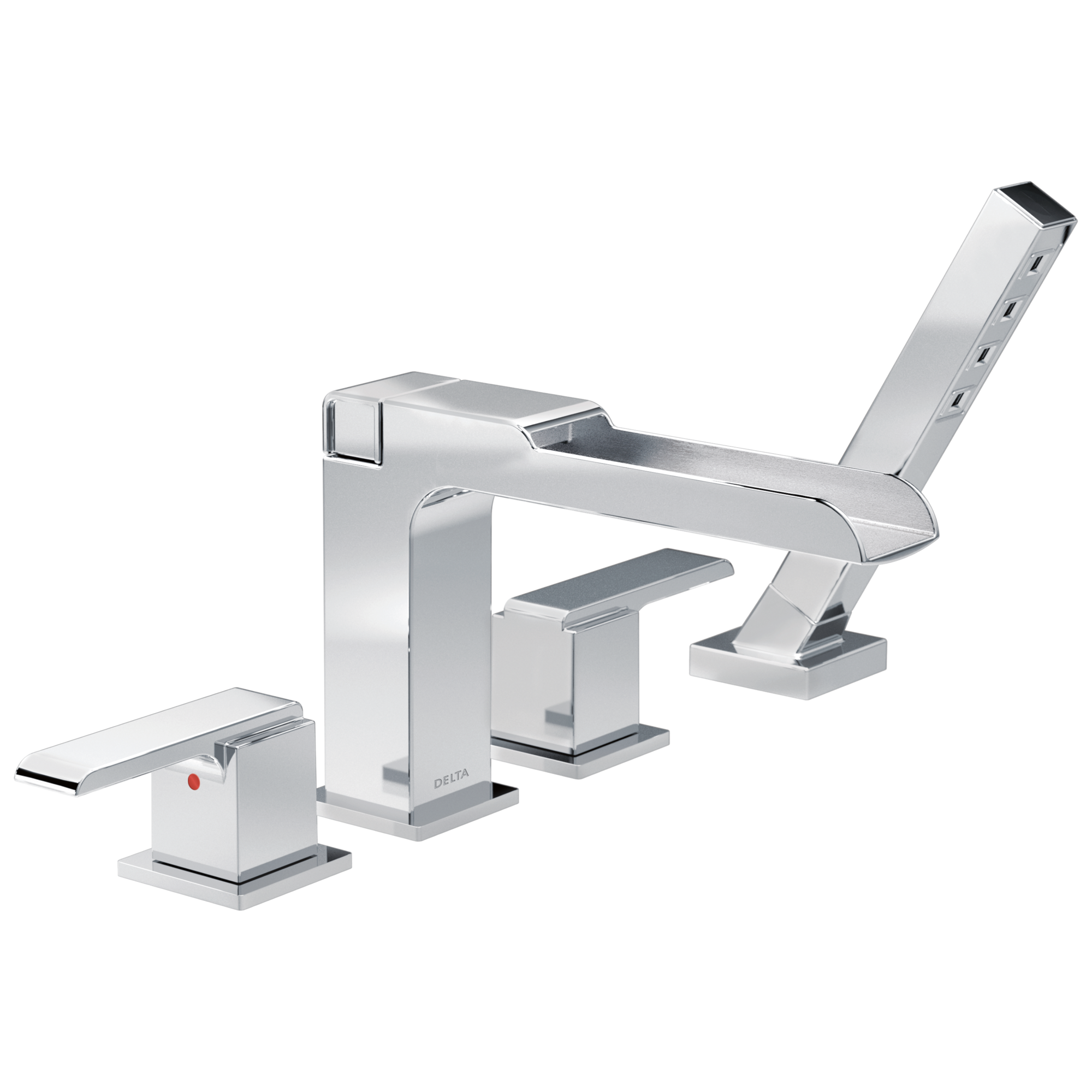 Delta Faucet Ara Channel Roman Tub With Hand Shower Trim - Chrome
