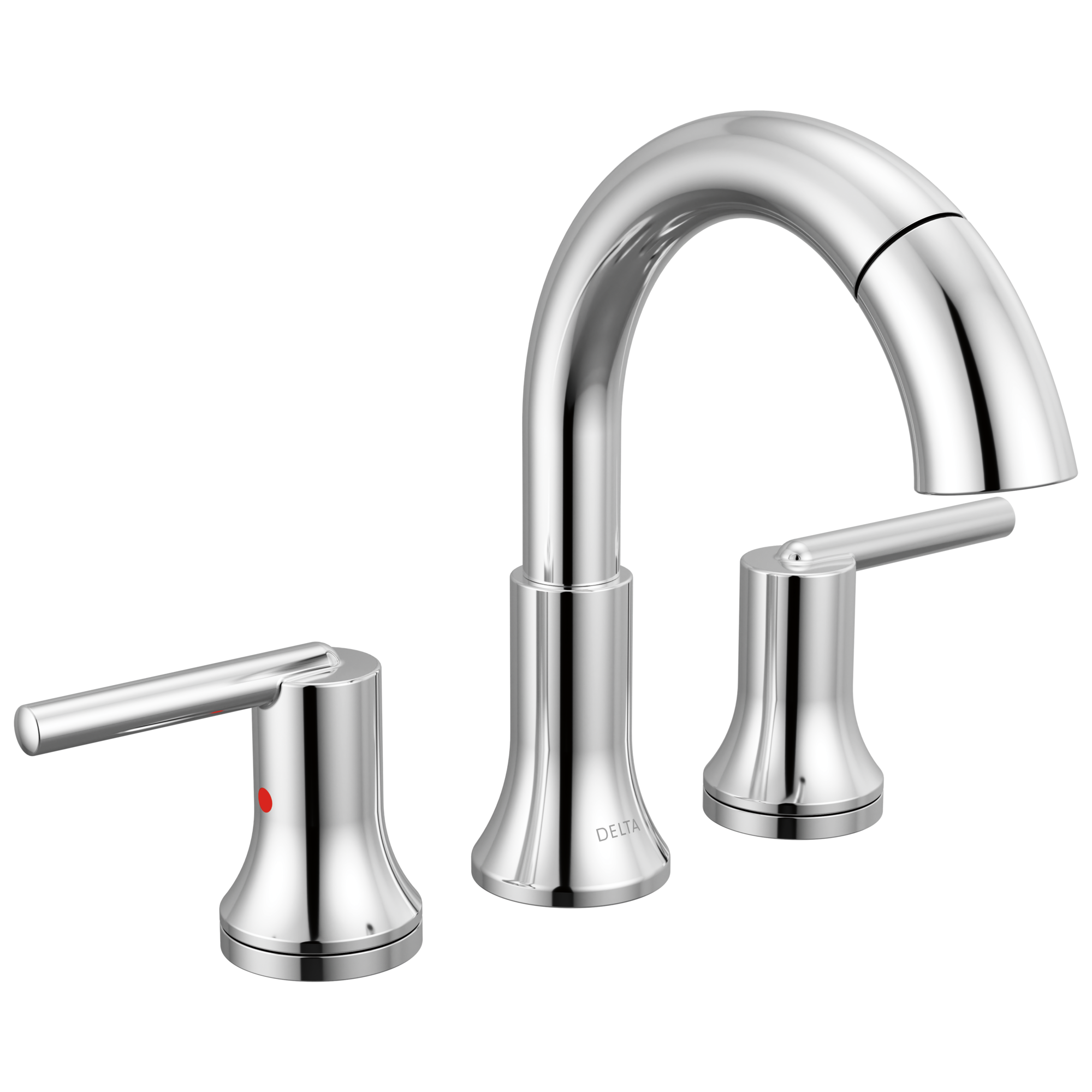 Delta Faucet Trinsic Two Handle Widespread Pull Down Bathroom Faucet - Chrome
