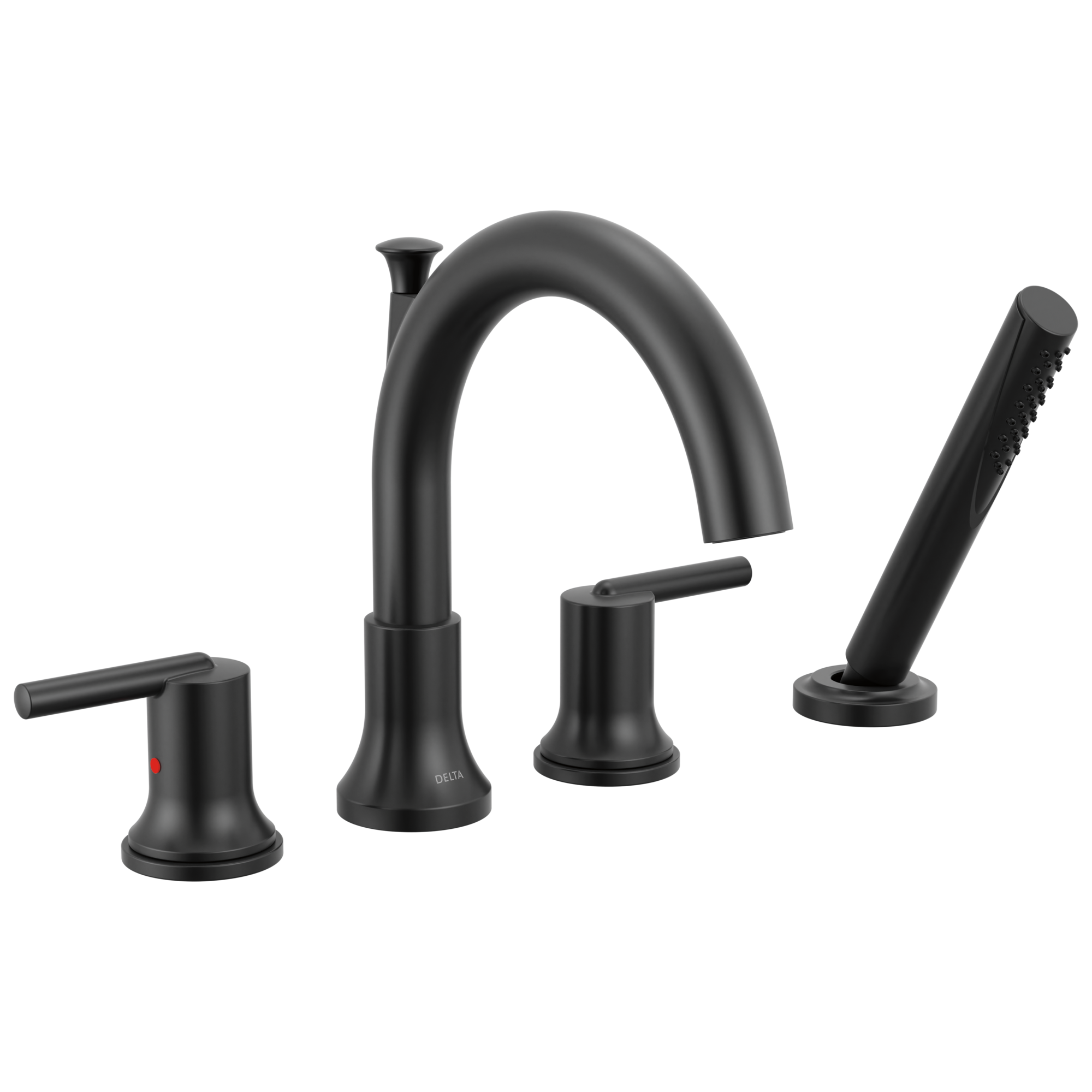 Delta Faucet Trinsic Roman Tub Trim with Hand Shower - Matte Black