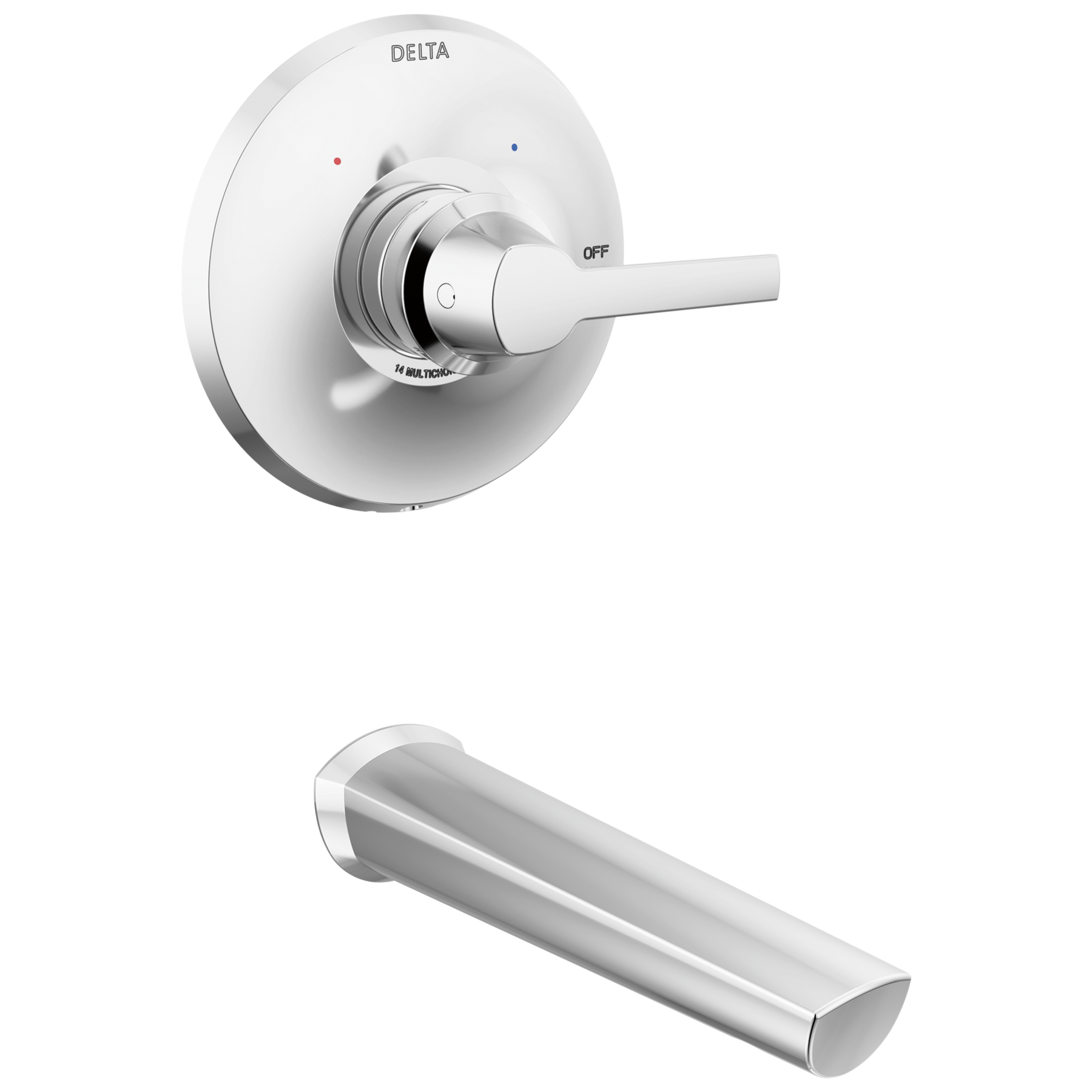 14 Series Tub Trim in Lumicoat® Chrome T14172PR Delta Faucet