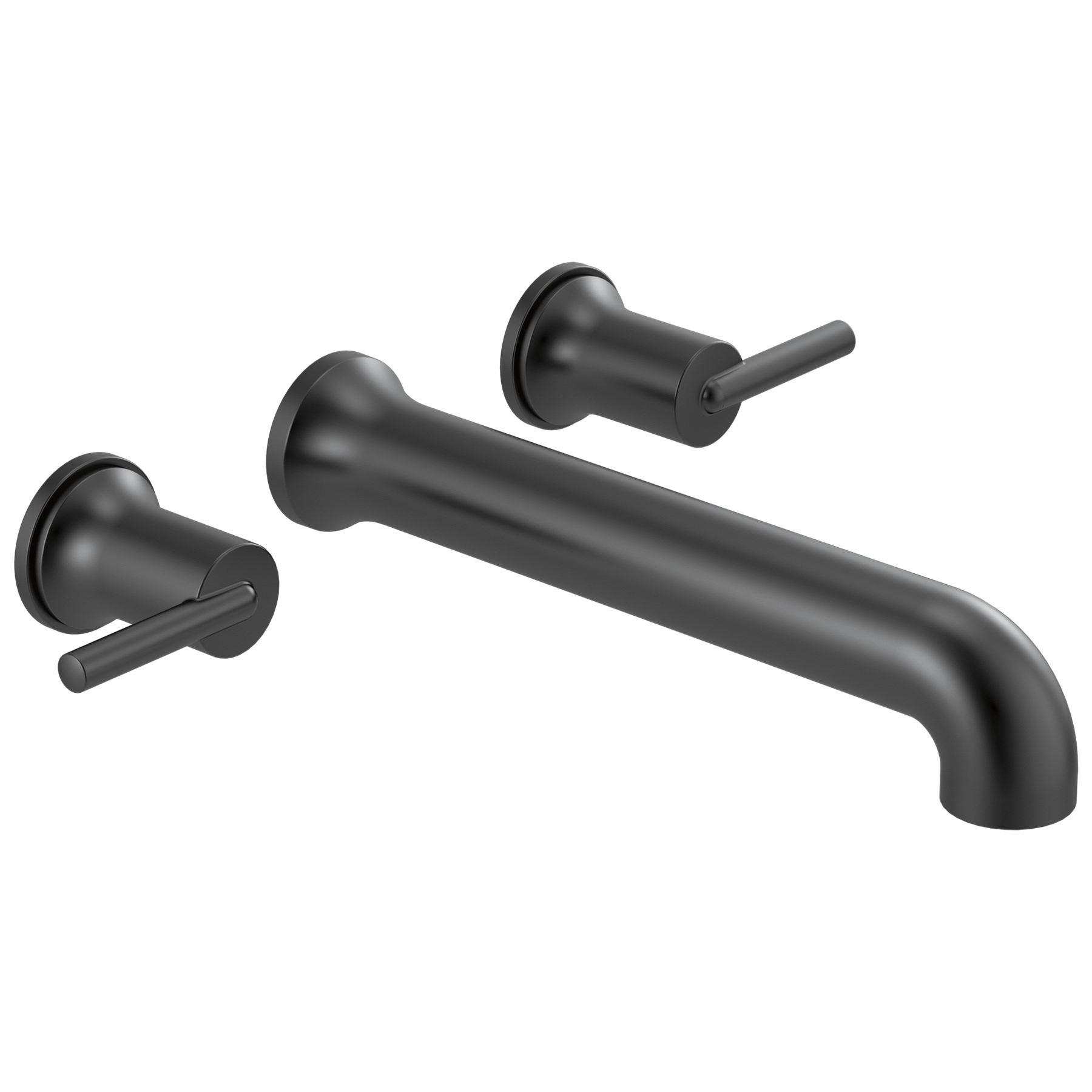 Wall Mounted Tub Filler in Matte Black T5759-BLWL | Delta Faucet
