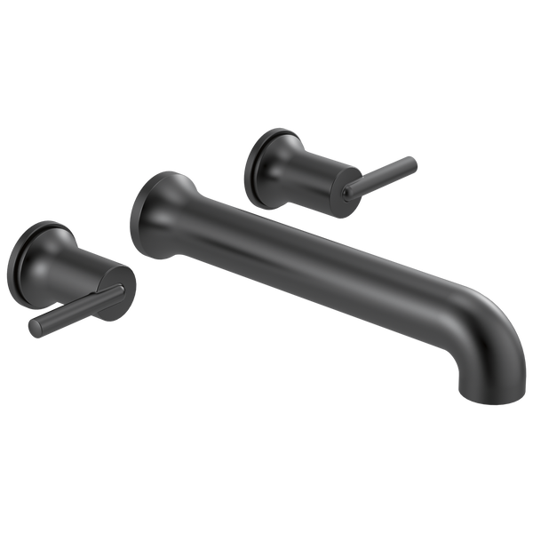 Wall Mounted Tub Filler in Matte Black T5759-BLWL | Delta Faucet