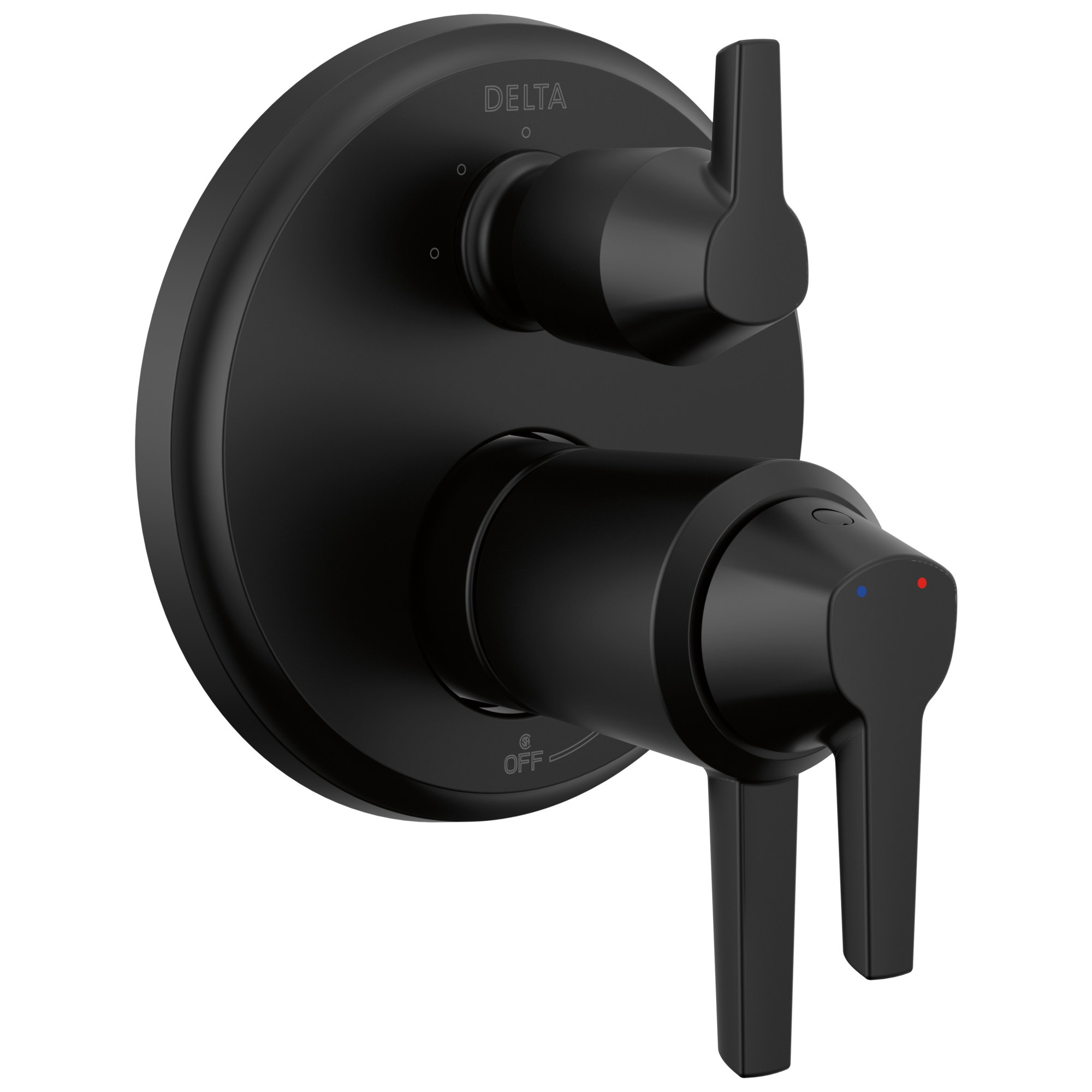 Delta Faucet Galeone 17T S Integrated Diverter Trim-3 Setting - Matte Black