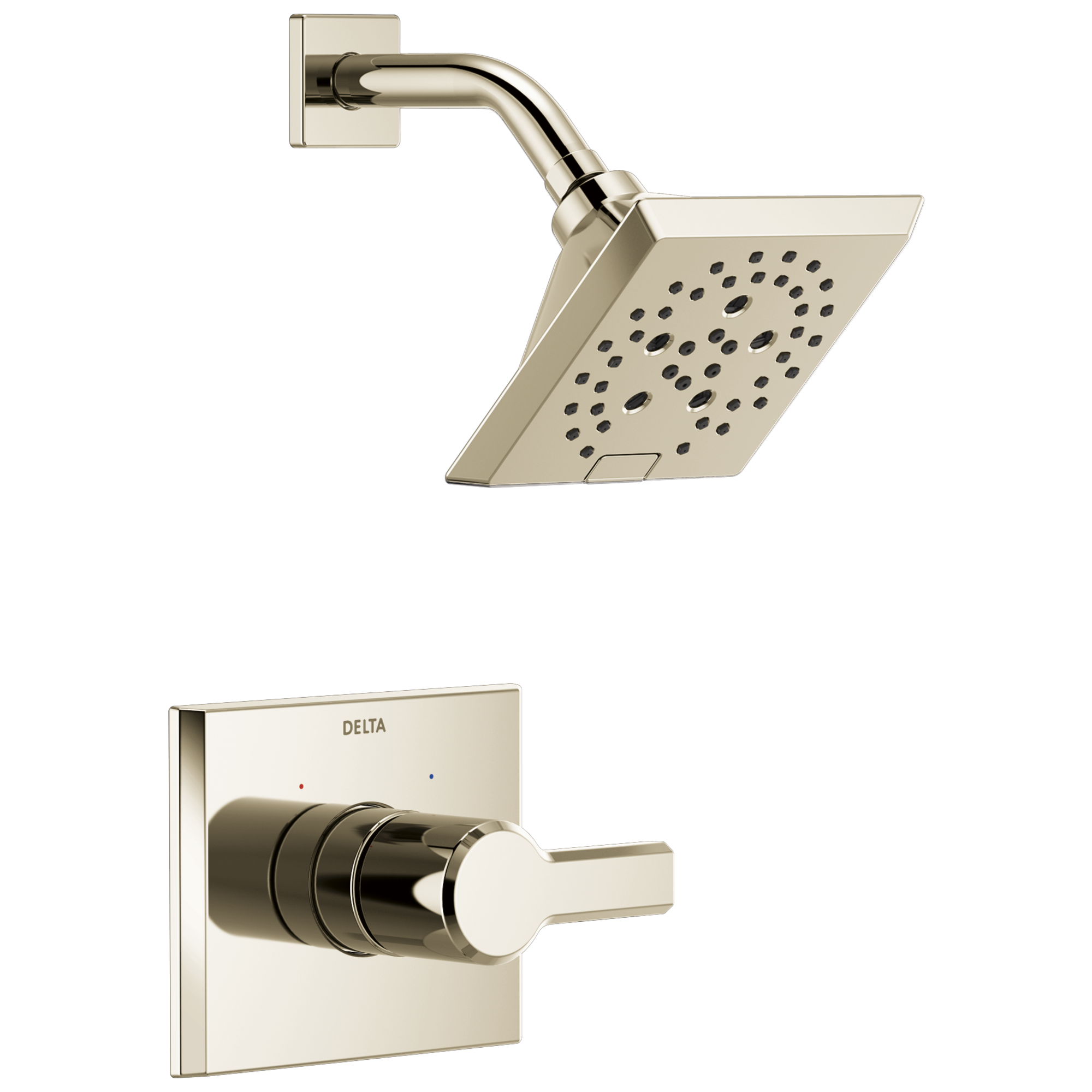 Delta Faucet Pivotale Monitor 14 Series H2okineticshower Trim - Lumicoat Polished - Nickel