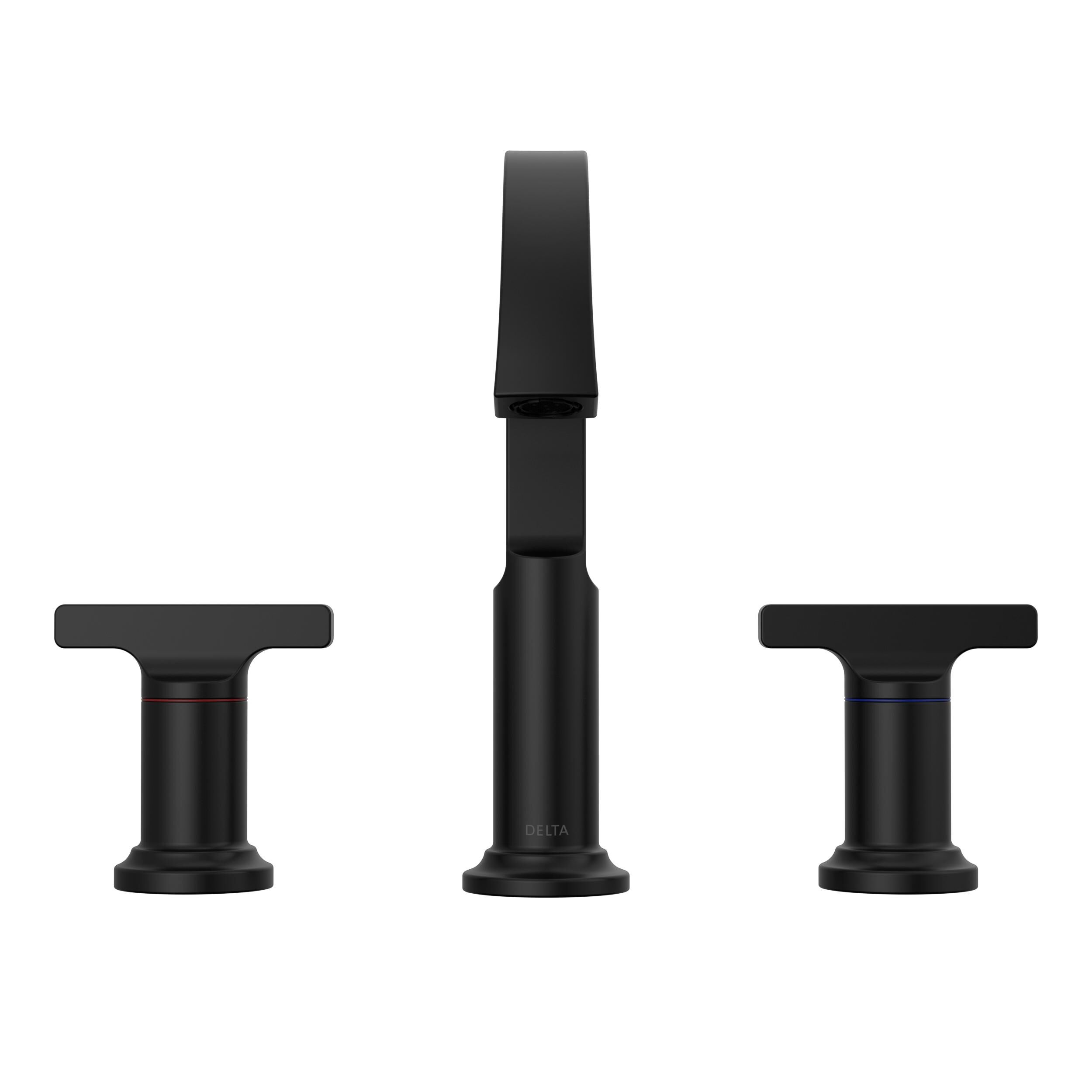 Two Handle Widespread Bathroom Faucet in Matte Black 355887-BL-DST