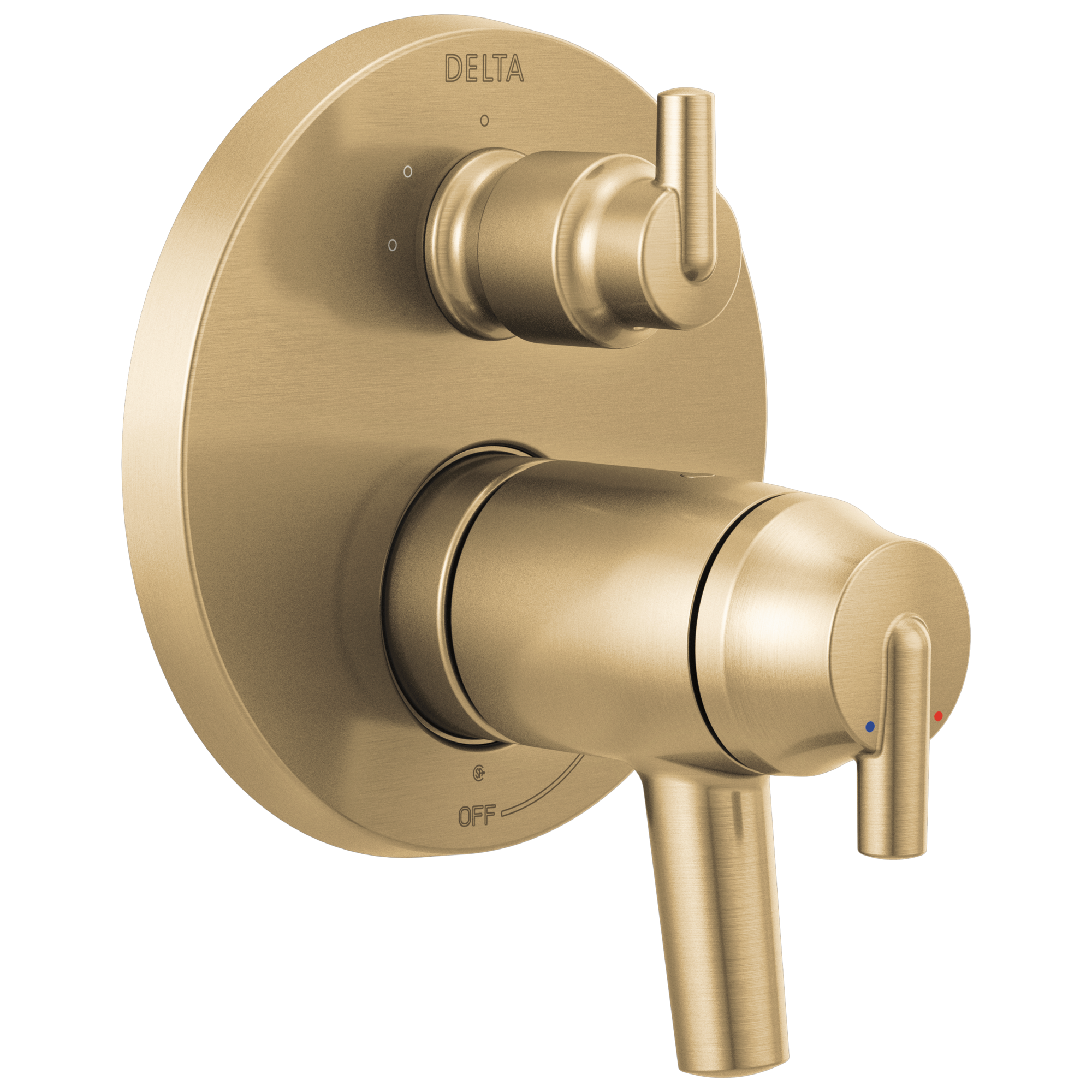 Delta Faucet Trinsic Contemporary TempAssure 17T Series Valve Trim with 3-Setting Integrated Diverter - Champagne Bronze