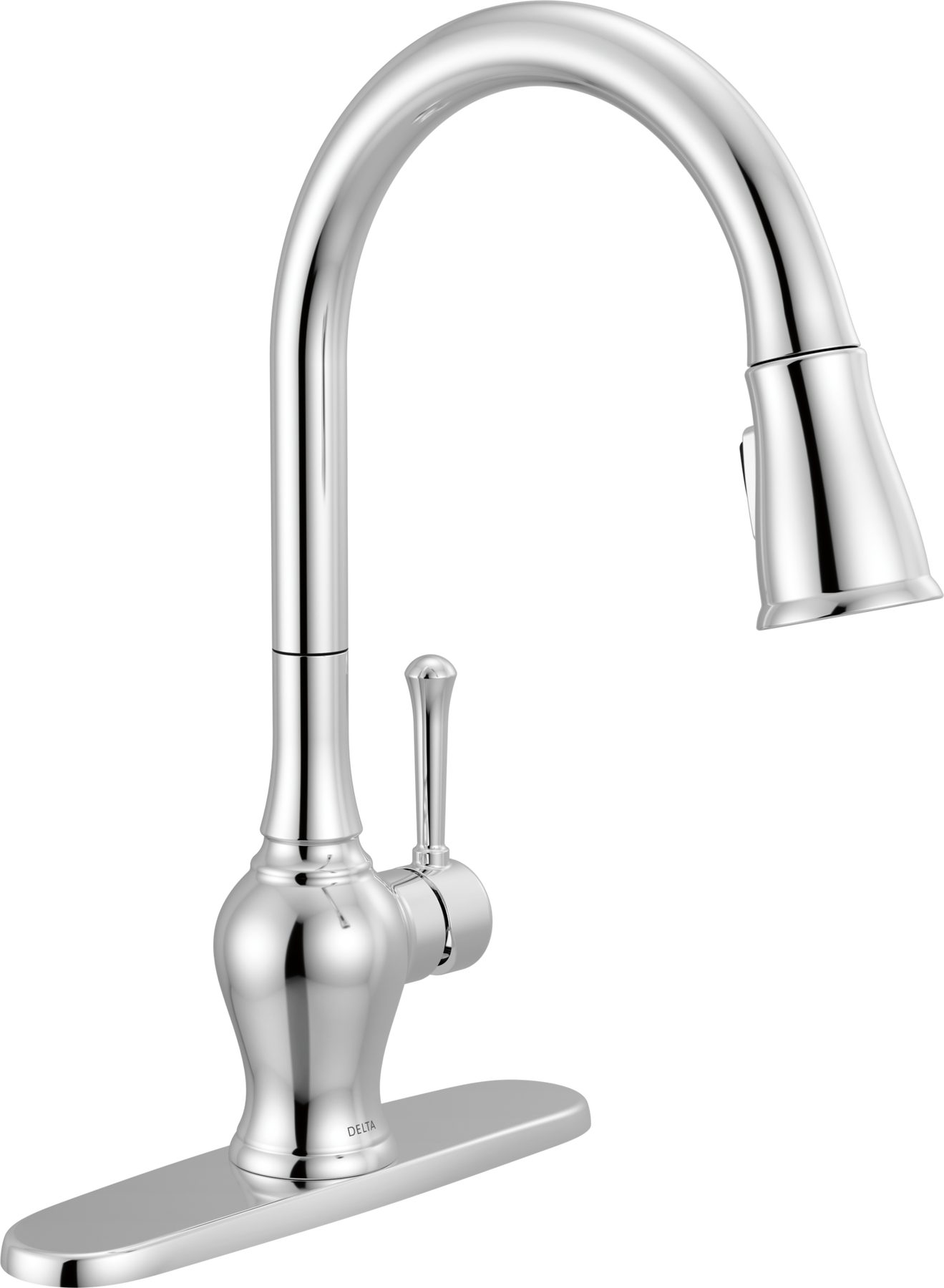 Single Handle Pull-Down Kitchen Faucet in Chrome 19727LF — thumbnail 2