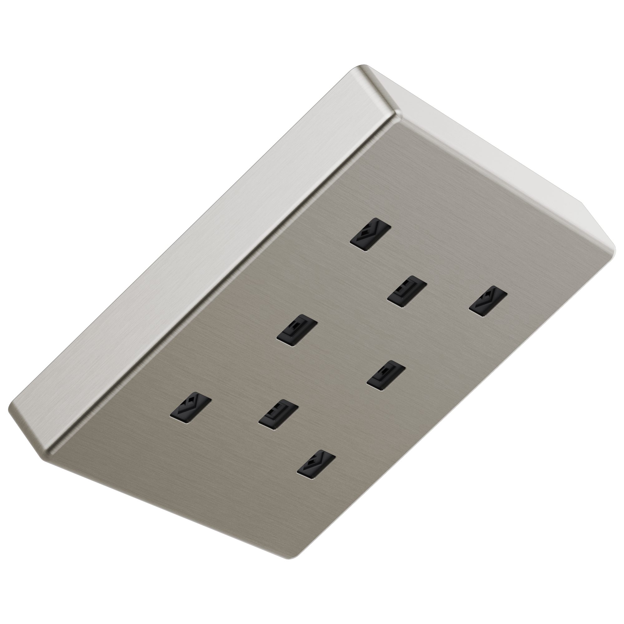 Delta Faucet Universal Showering Components H2Okinetic Single-Setting Metal Raincan Shower Head - Lumicoat Stainless