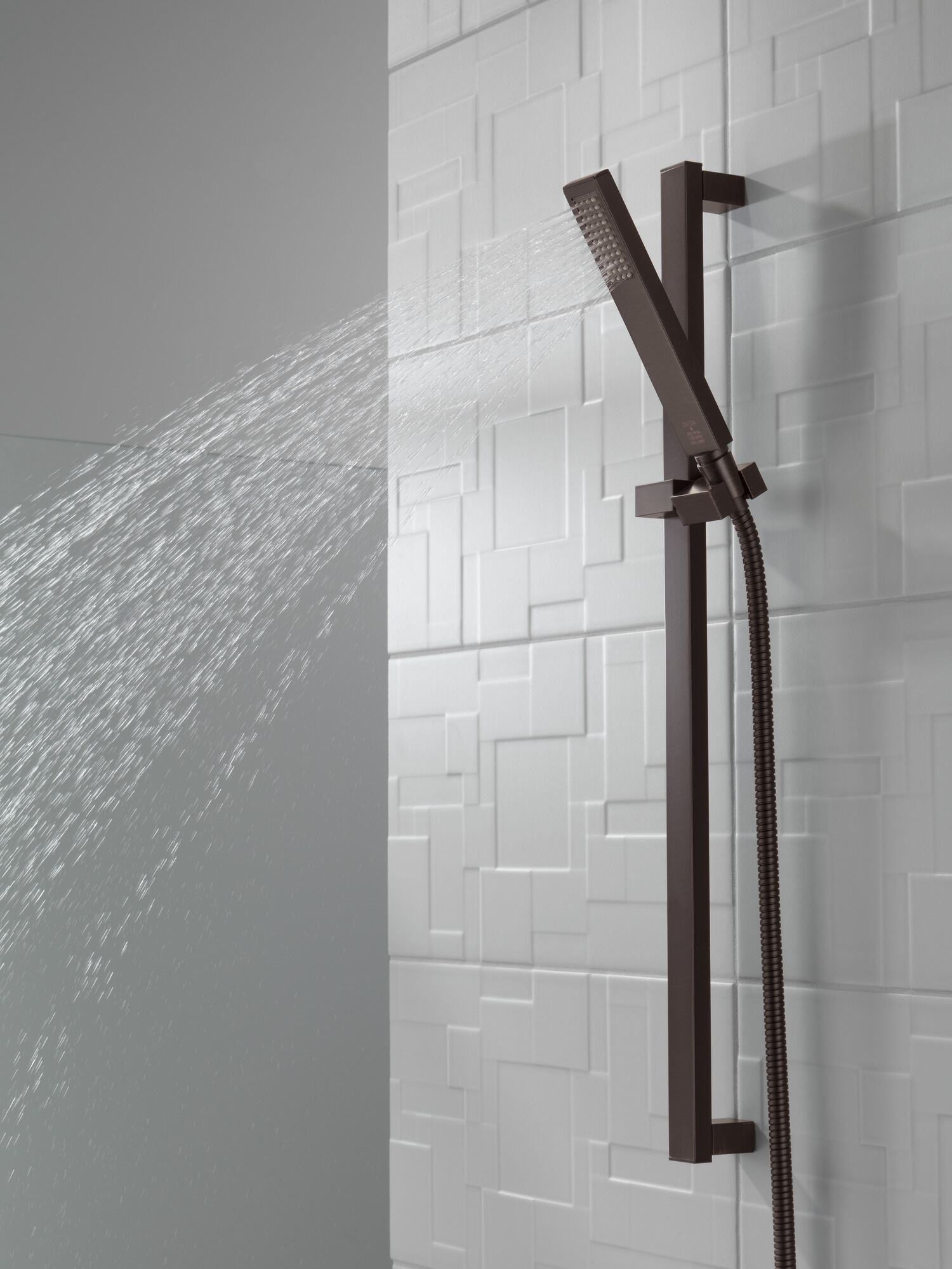 Premium Single-Setting Slide Bar Hand Shower in Venetian Bronze