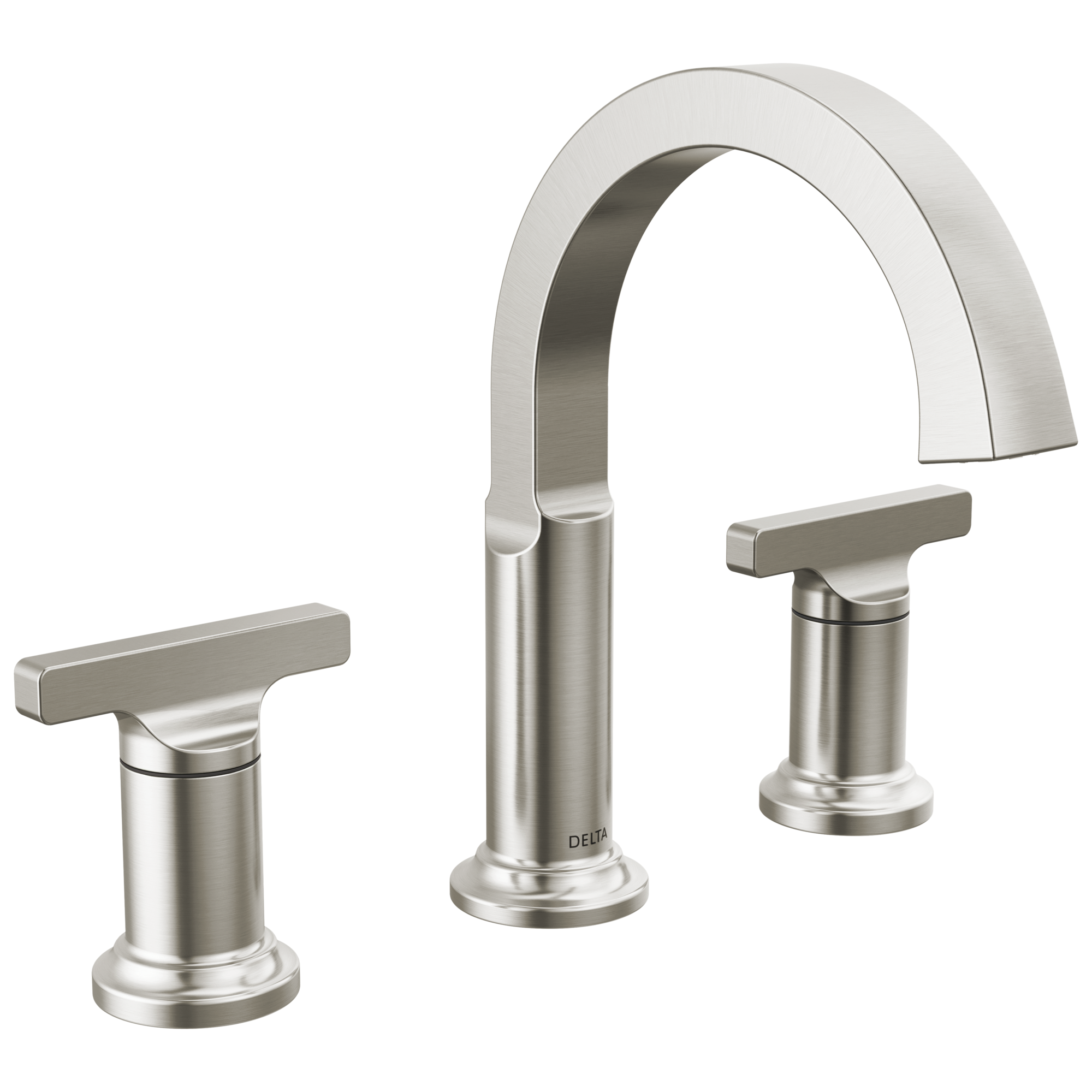 Delta Faucet Tetrae Two Handle Widespread Bathroom Faucet - Lumicoat Stainless