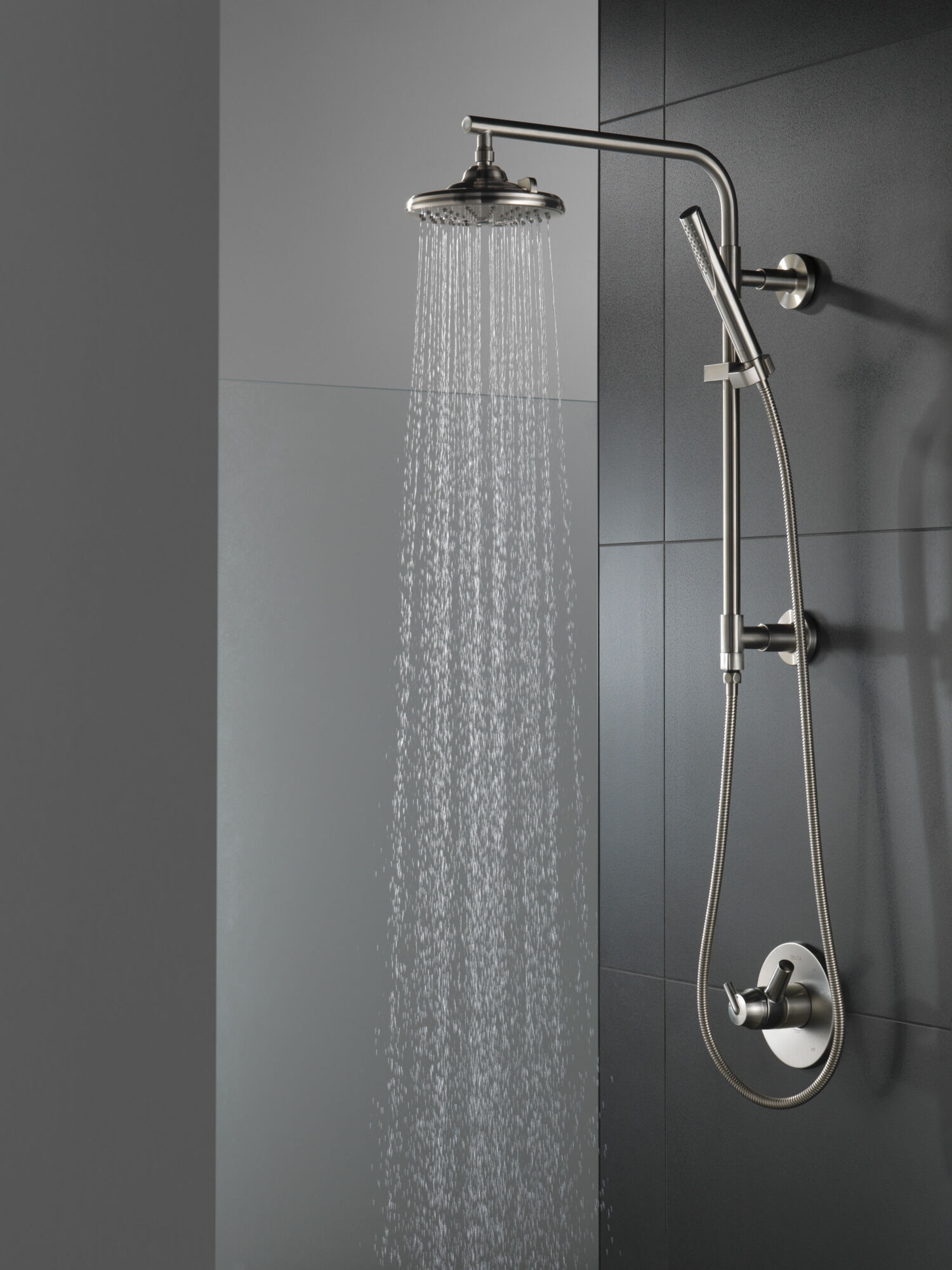H2Okinetic® 3-Setting Raincan Shower Head in Lumicoat® Stainless
