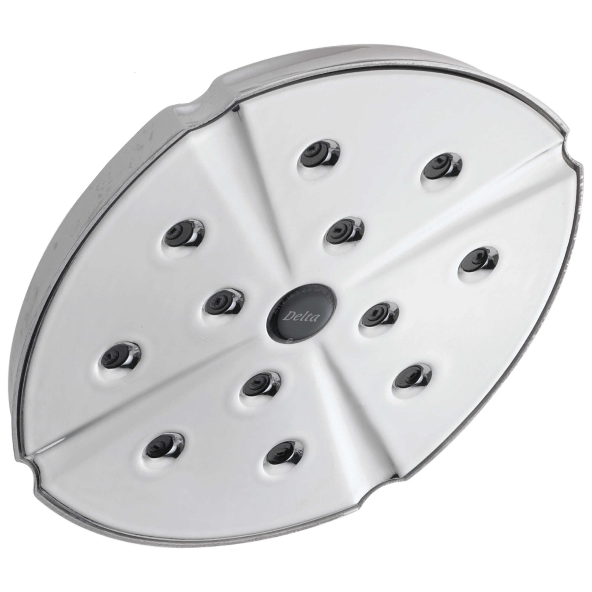 Delta Faucet Universal Showering Components H2OKineticSingle-Setting Raincan Shower Head - Chrome