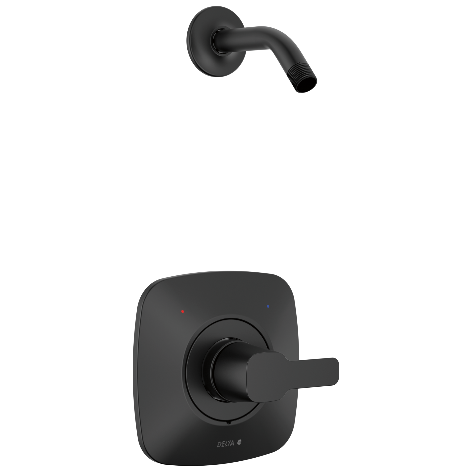 Delta Faucet ModernE Monitor 14 Series Shower Trim - Less Head - Matte Black