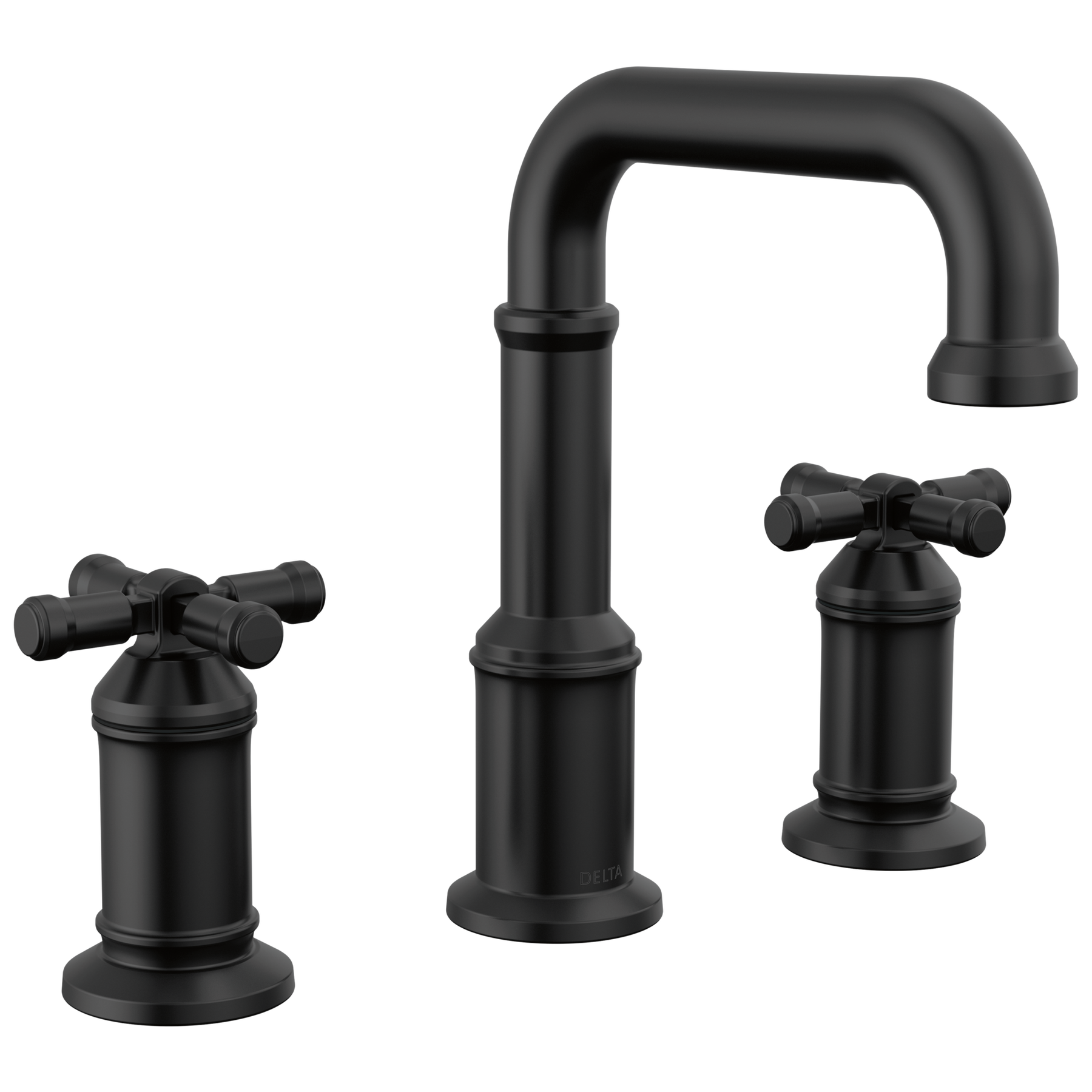 Two Handle Widespread Bathroom Faucet in Matte Black 3587-BL-DST