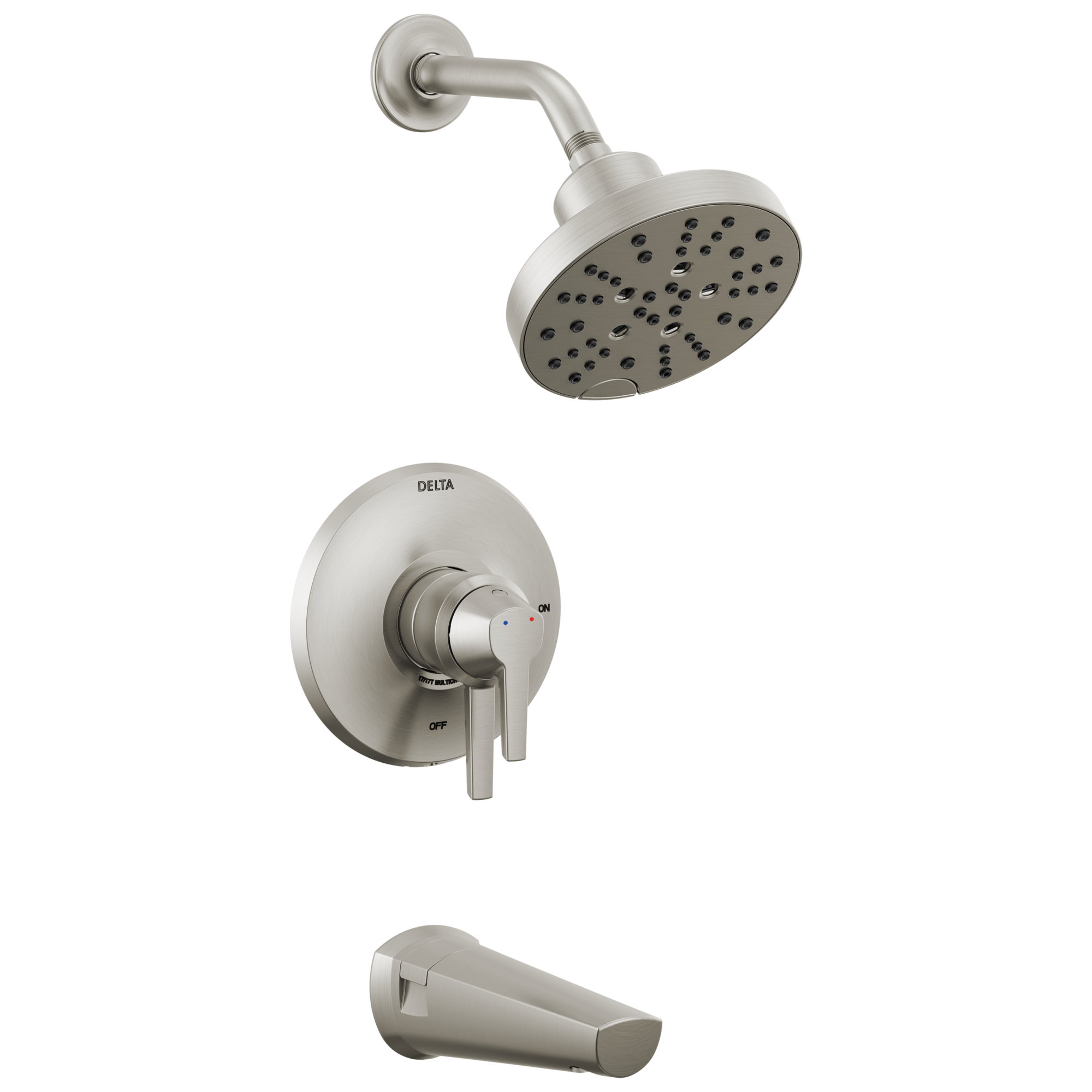 Delta Faucet GaleonE 17S Tub Shower Trim with H2OKinetic - Lumicoat Stainless