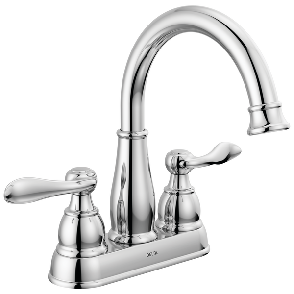 Two Handle Centerset Bathroom Faucet in Chrome 25896LF | Delta Faucet