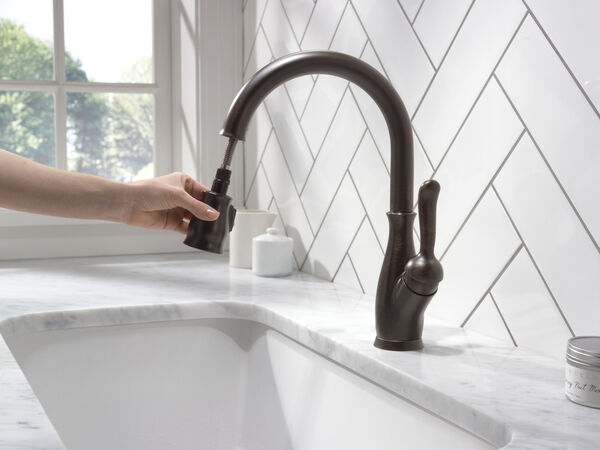 Single Handle Pull-Down Kitchen Faucet with ShieldSpray® Technology