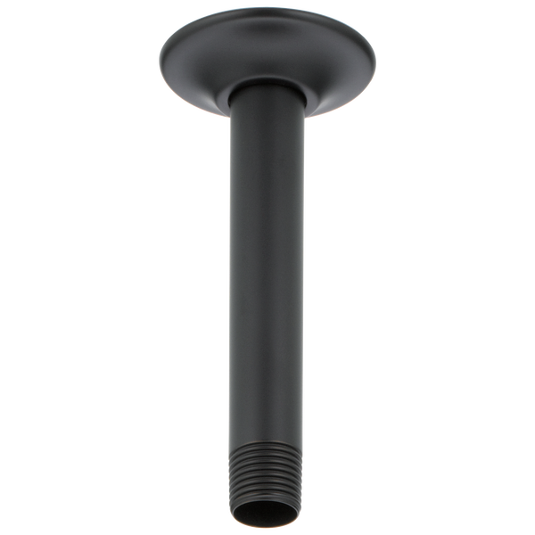Shower Arm & Flange 6" Ceiling Mount in Matte Black RP61058BL Delta