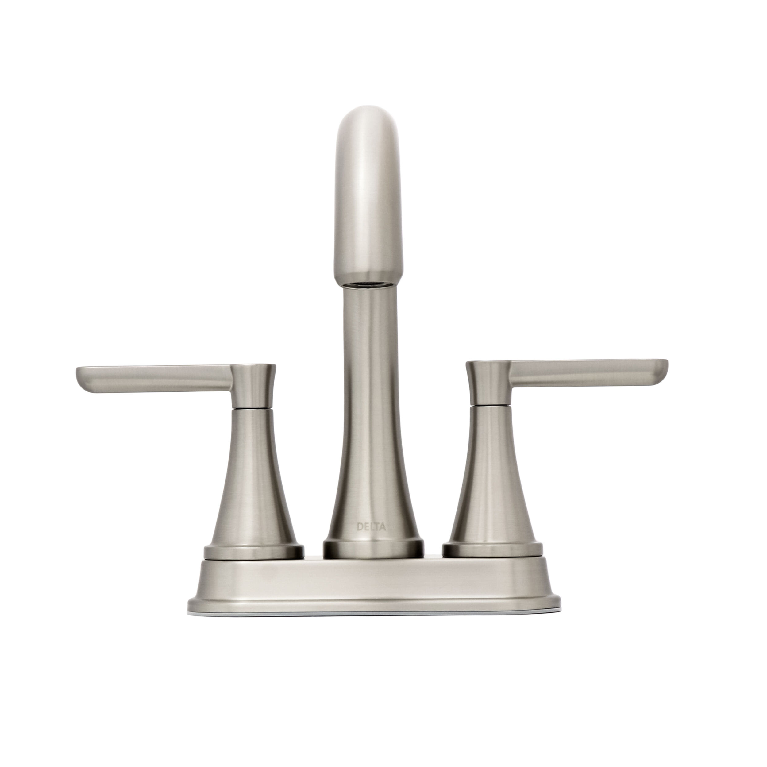 Two Handle Centerset Bathroom Faucet in Spotshield Brushed Nickel